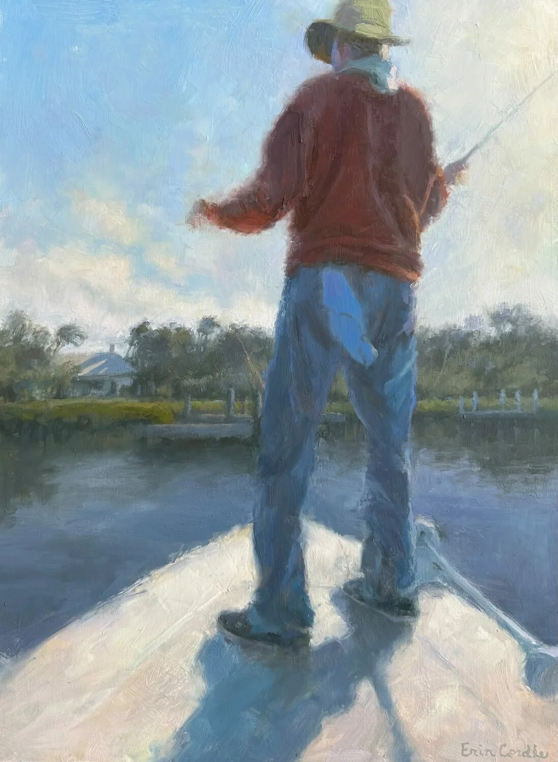   18. Erin Cordle    Mangrove Fishing   Oil, 16 x 12  $1,100 