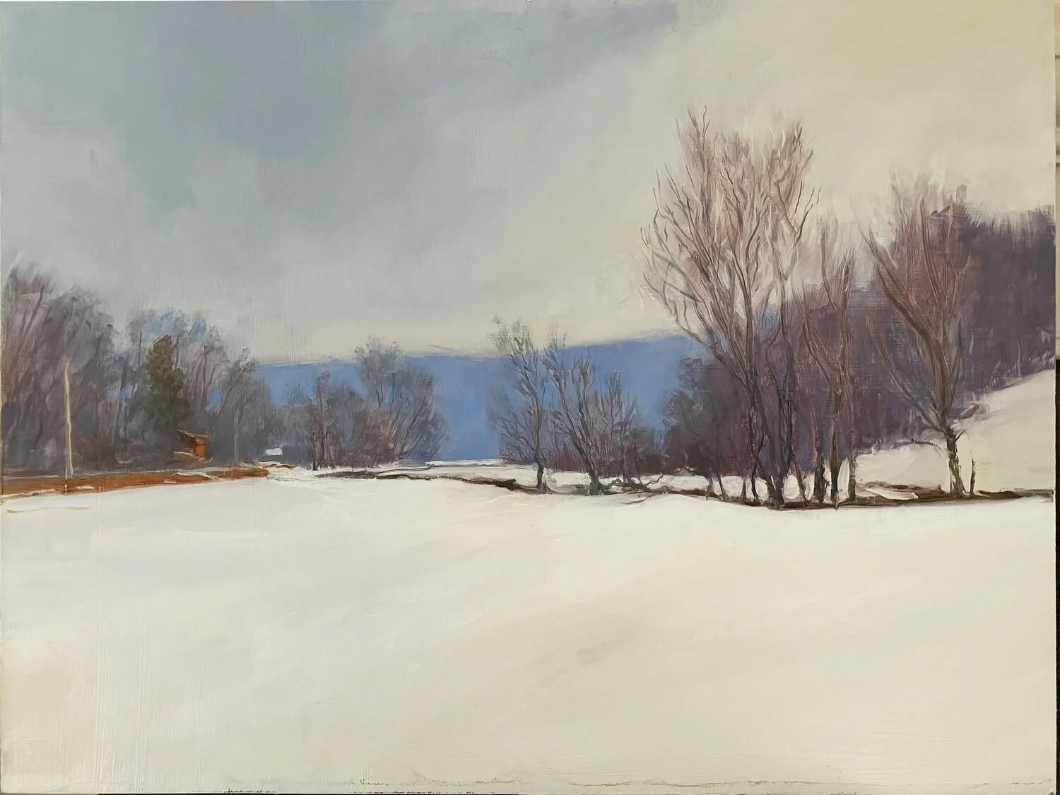   25. John Dorchester    Snow Fog   Oil, 18 x 24  $1,900   Ulrich Award  