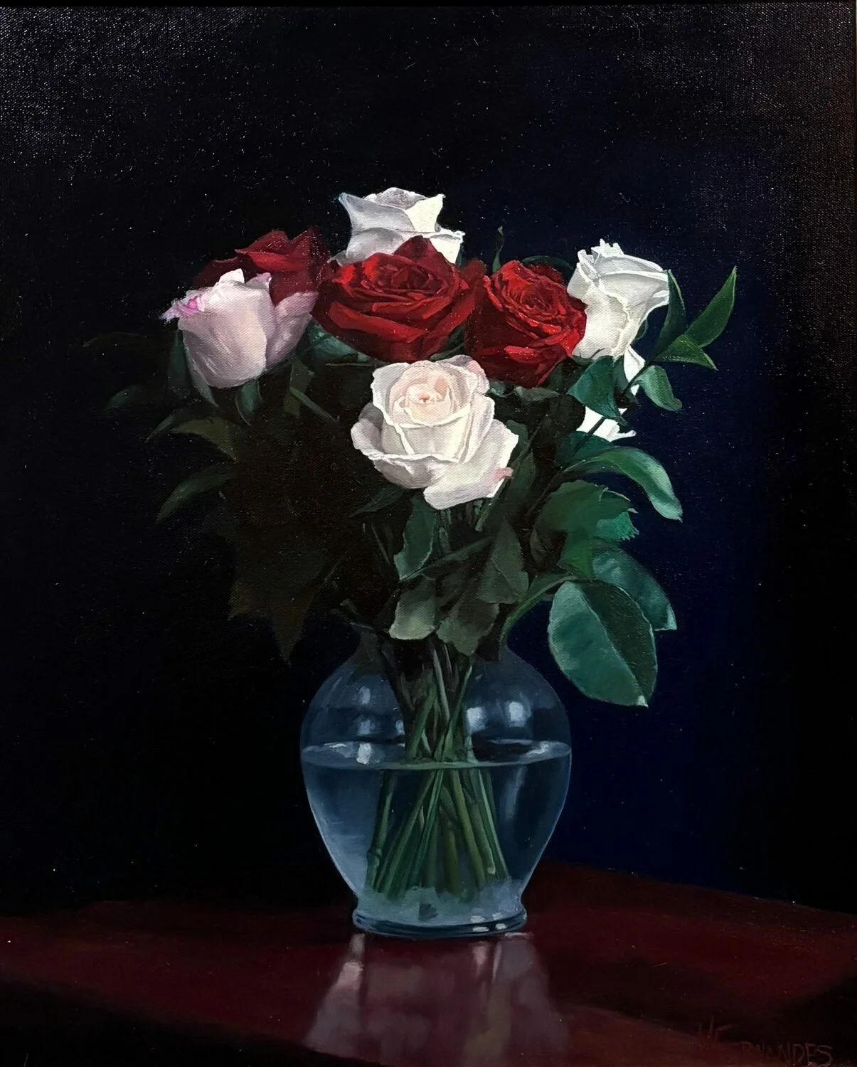   29. Maria Fernandes    Roses, Just Because   Oil, 24 x 20  $1,300   Betty Kaytes Floral Award  