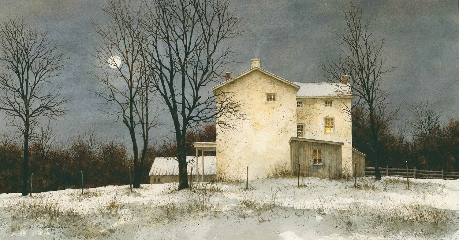   35. Bradley Hendershot    After Supper   Watercolor, 11.5 x 22  $4,000   New Jersey Watercolor Society Award  