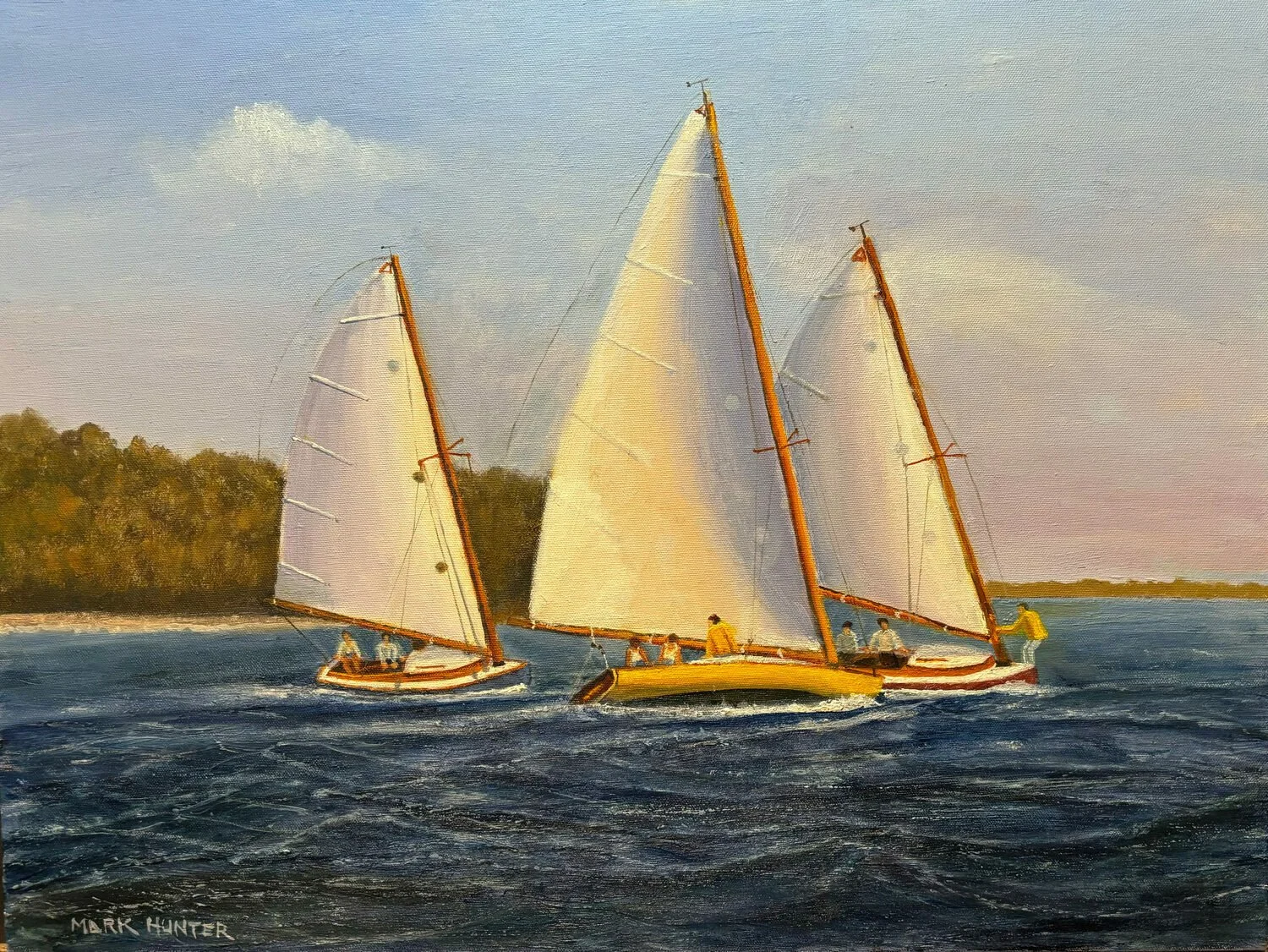   39. Mark P Hunter    A-Cats Racing on Barnegat Bay   Oil, 18 x 24  $3,000 