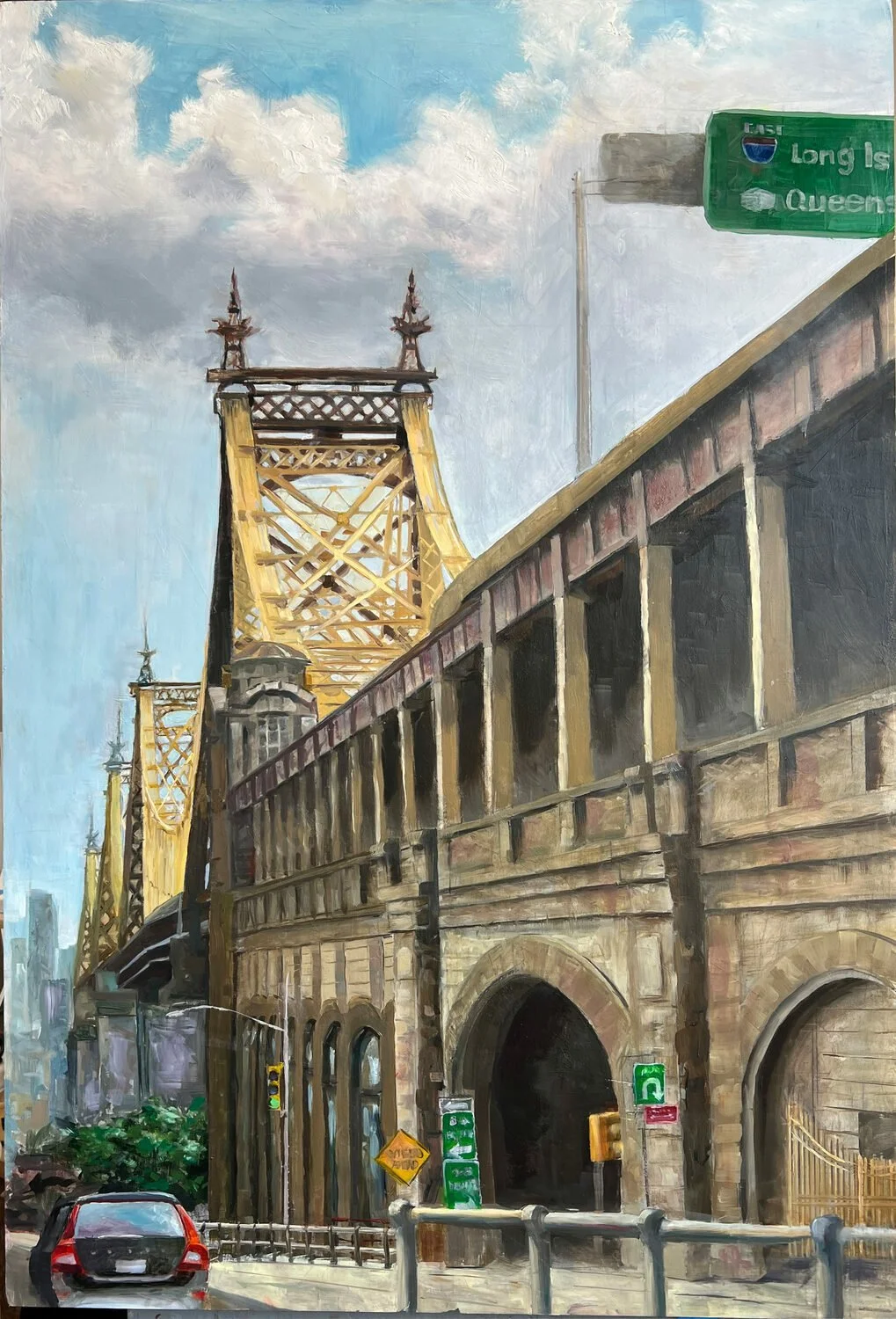   43. Debbie Kossoff    Queensborough Bridge   Oil, 36 x 24  NFS   Marsha Holst Memorial Award  
