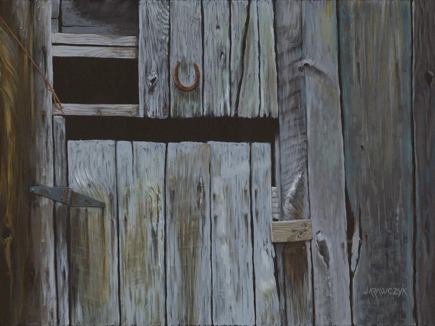   44. Joe Krawczyk    The Lucky Door   Acrylic, 18 x 24  $1,200 