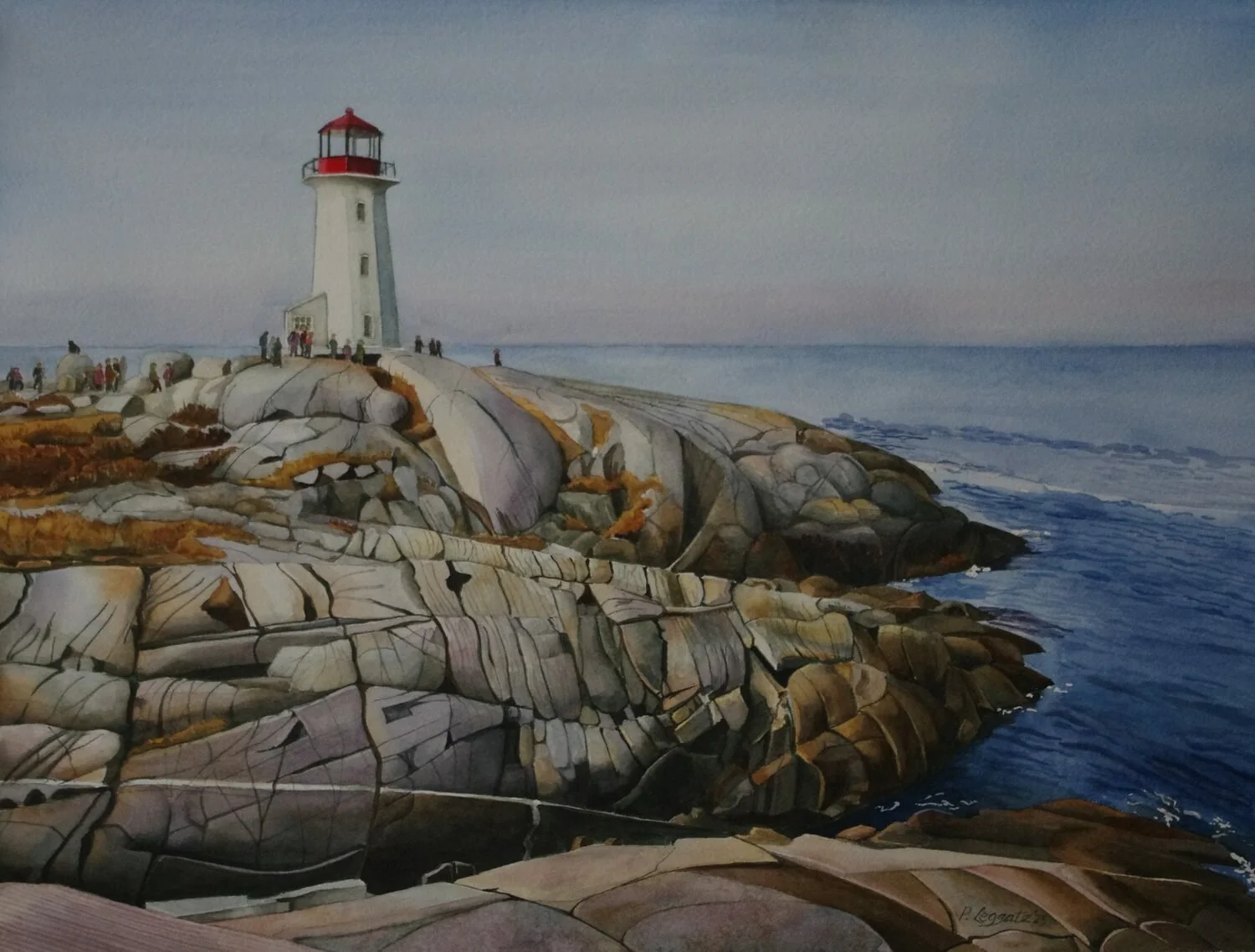   48. Pamela Leggate    To the Lighthouse   Watercolor, 16 x 23  $900 