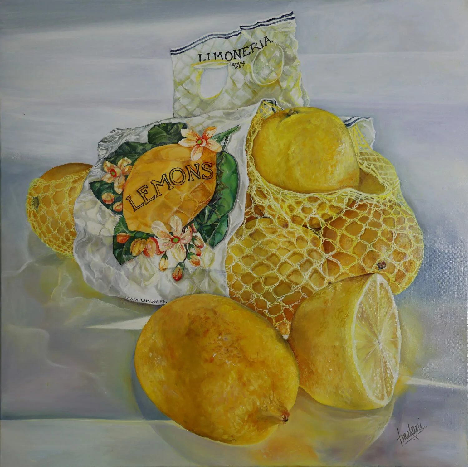   51. Theresa Makani    Lehmuhnz   Oil, 30 x 30  NFS 