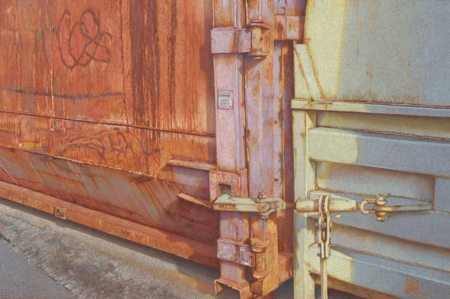   52. Deborah Maklowski    Embrace   Colored pencil, 8 x 12.25  $900    Giancola-Goldberg Memorial Award  