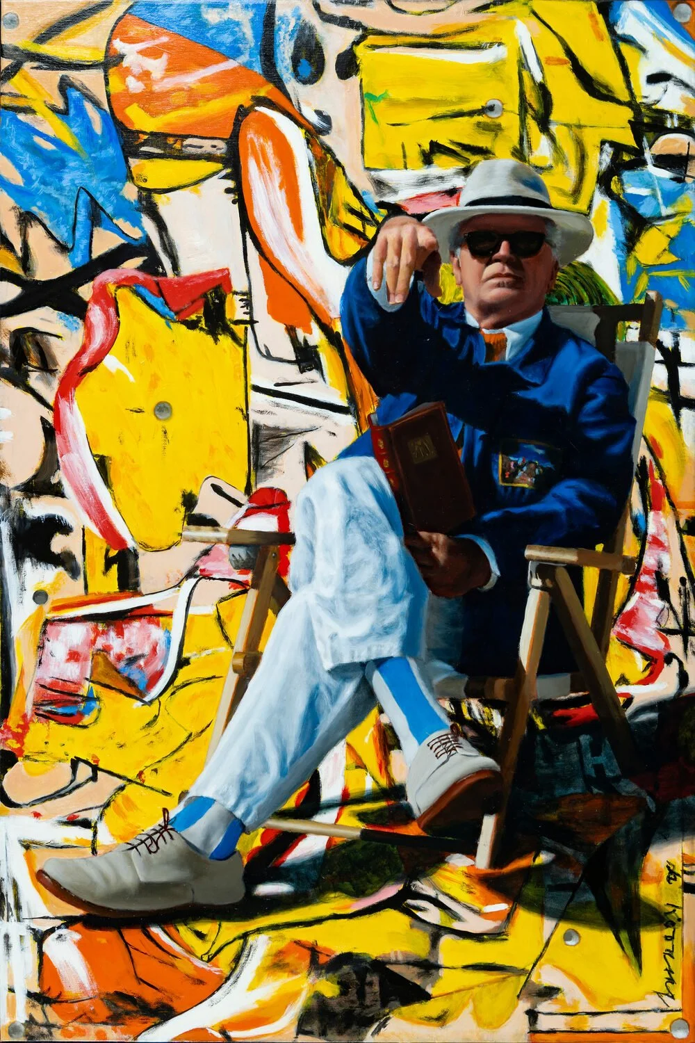   55. Tom Mason    DeKooning Beach   Oil, 33 x 22  $15,000 