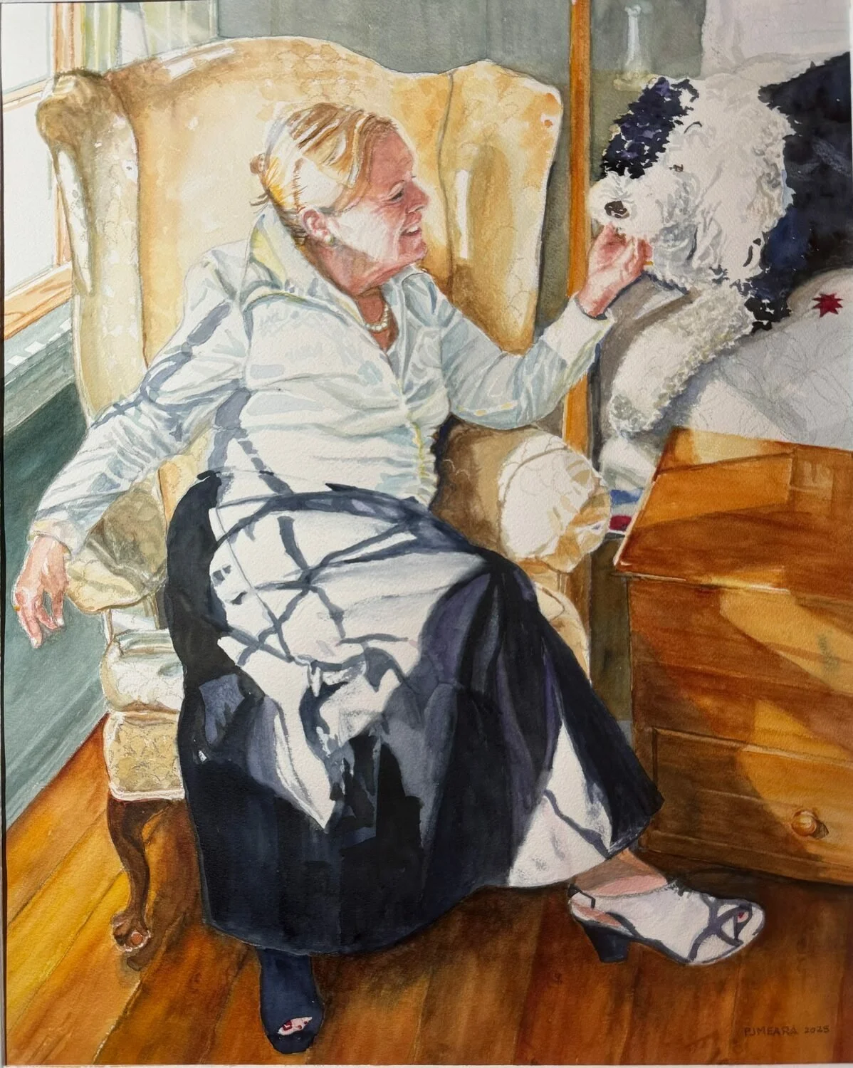   59. P J Meara    Just The Way You Look Tonight   Watercolor, 22 x 16  NFS 