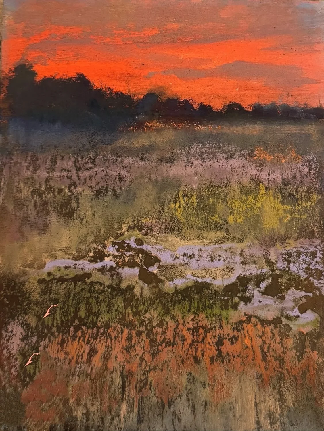   61. Eveline Miller    Evening’s Embrace   Pastel, 12 x 9  $1,200 