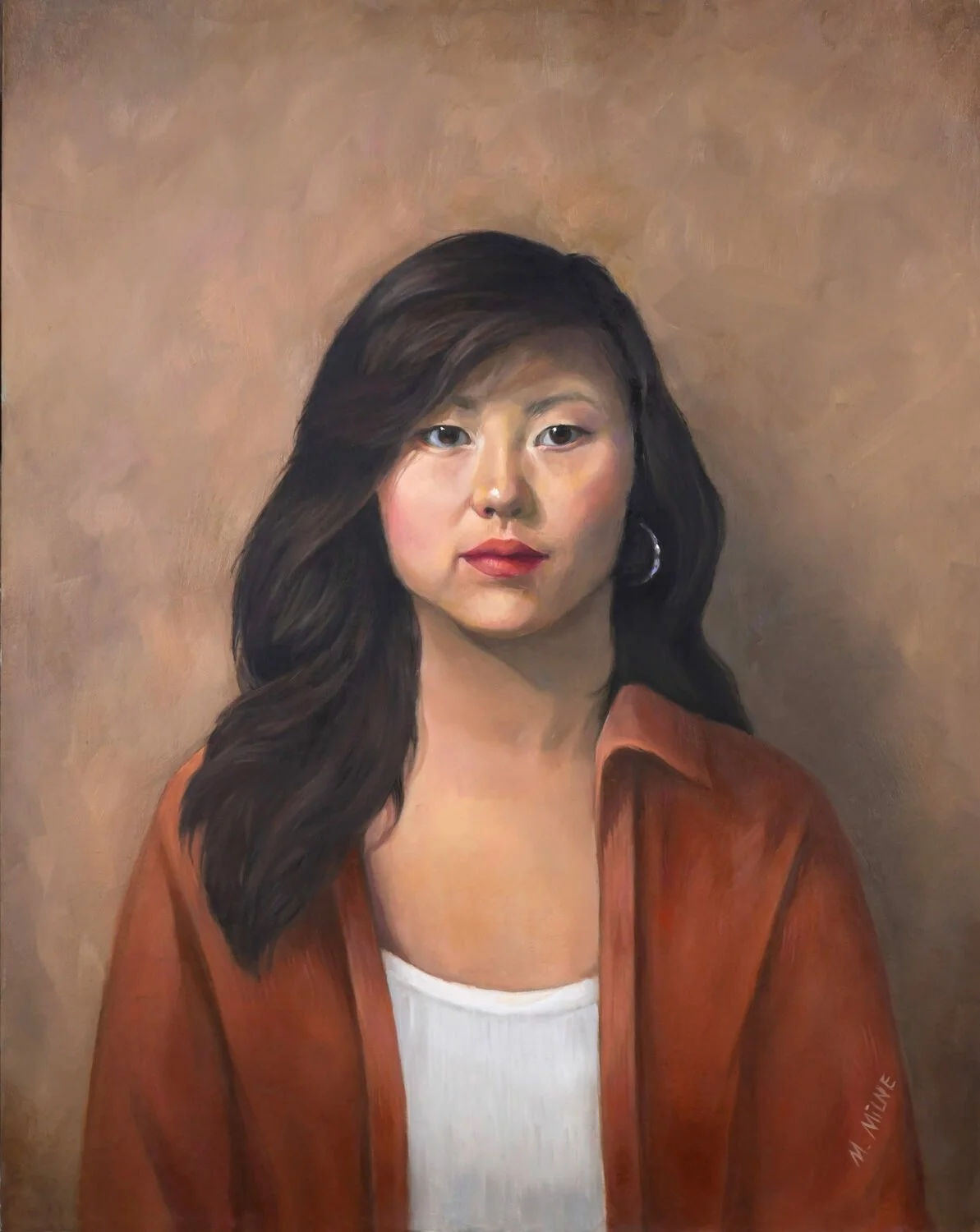   62. Margie T Milne    Portrait of Ashley   Oil, 20 x 16  NFS 