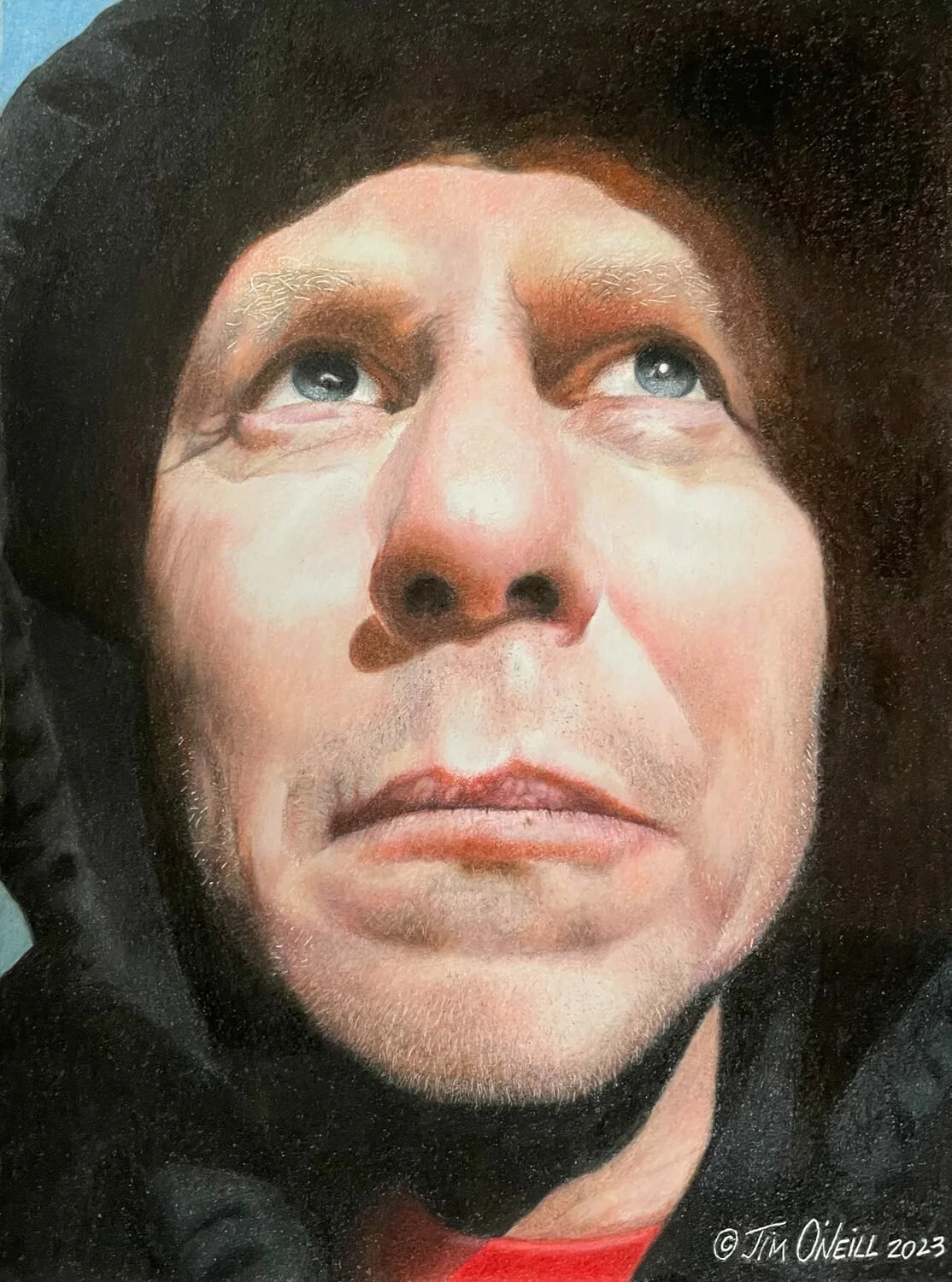   67. Jim O’Neill    Winterblues   Colored pencil, 11.5 x 8.5  NFS 