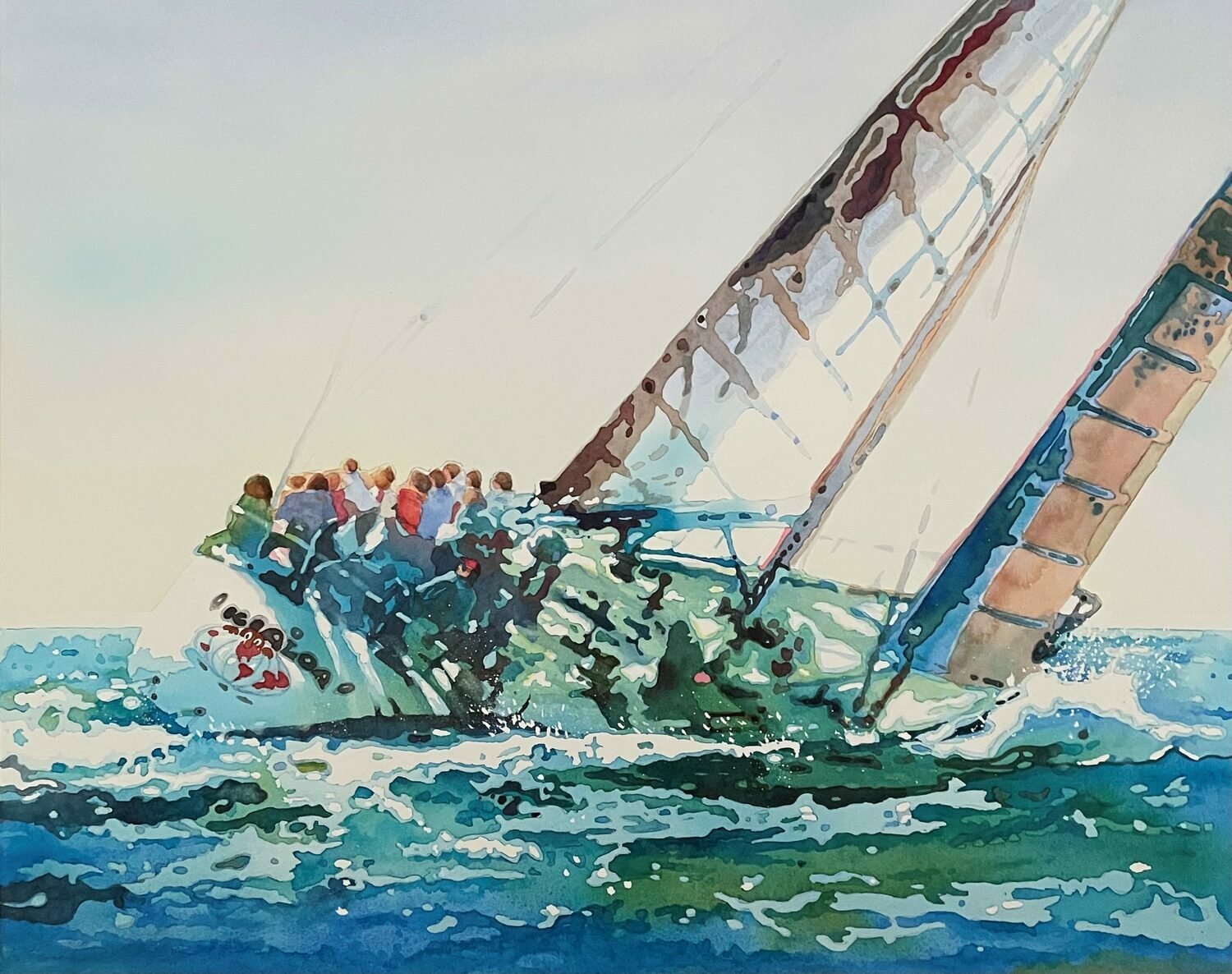   69. Roberta Oliver    Kialoa   Watercolor, 18 x 21  $2,100 