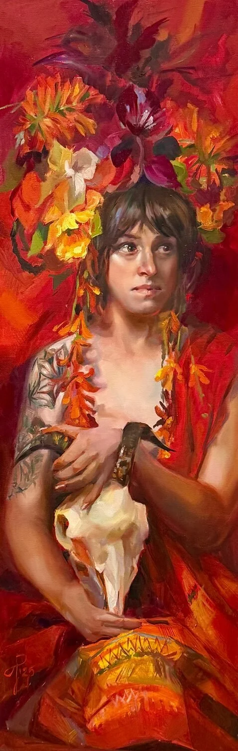   77. Aleksandra Sasha Phillips   Diego's Dream  Oil, 36 x 12  $1,750 