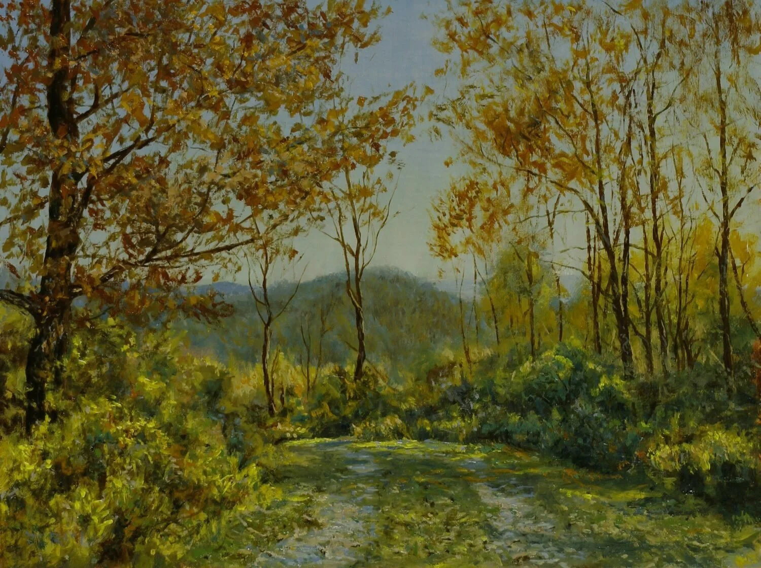   78. Jeremy M Riel    Easton in October   Oil, 9 x 12  $900 