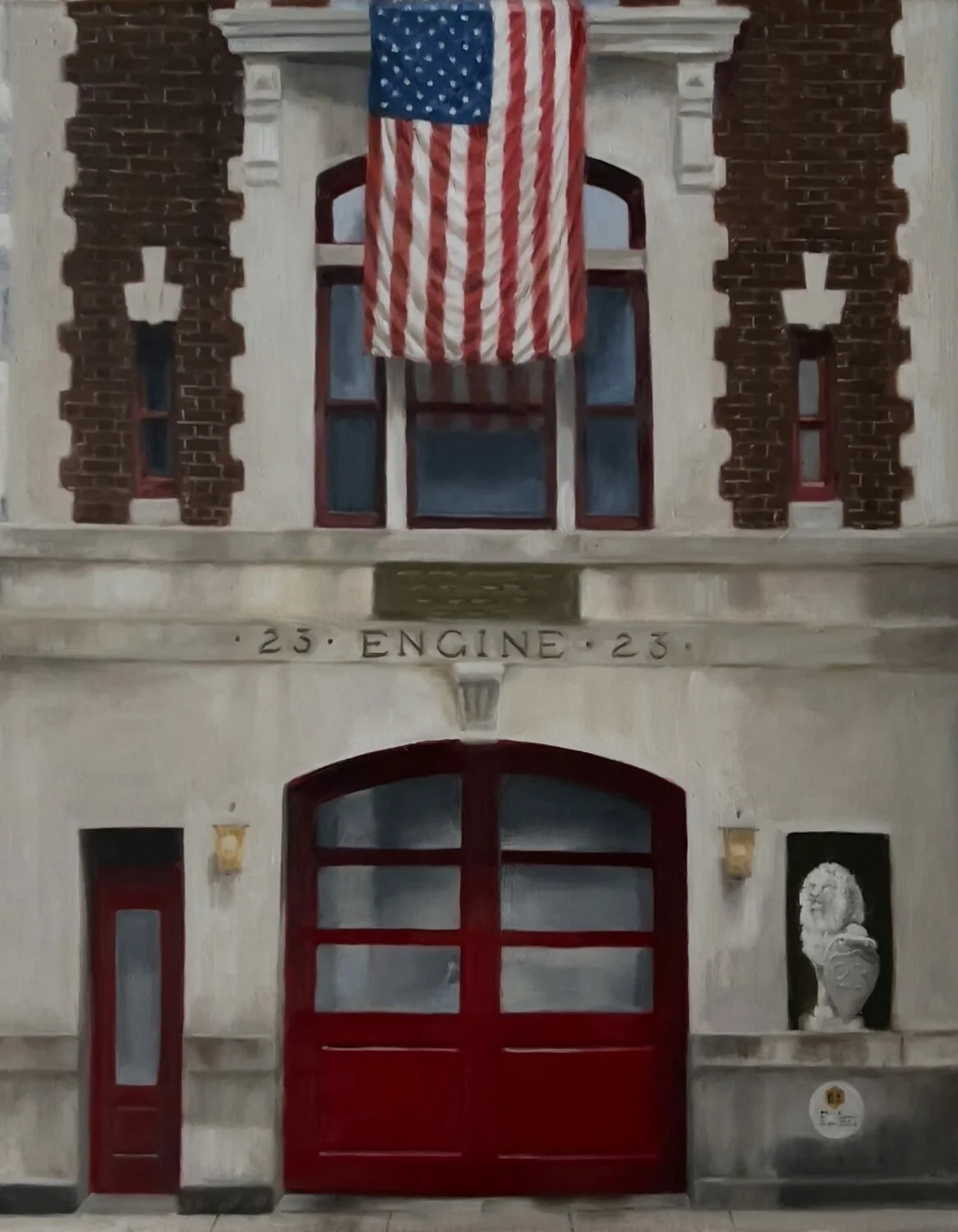   84. Andy Ross    Remembering 9/11 Heroes   Oil, 20 x 16  $1,850   Cynthia Goodgal Award  