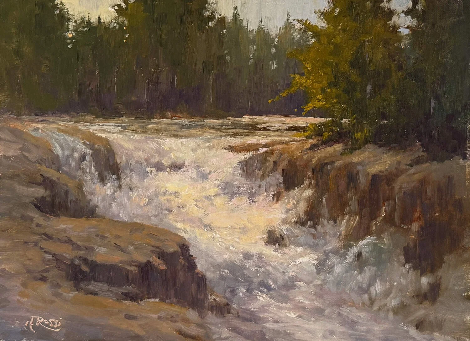   85. Michael Rossi    Raging Falls   Oil, 9 x 12  $600   Harry Horeisch Memorial Award  