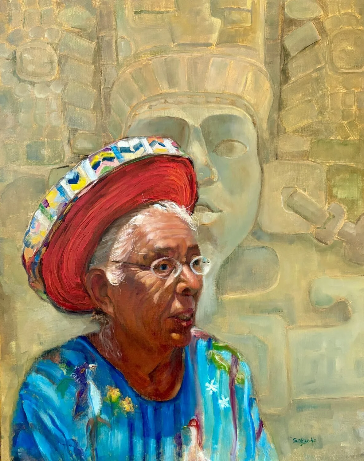   88. Delphine Salzedo    Whispers of Quiriguà   Oil, 20 x 16  $1,500 