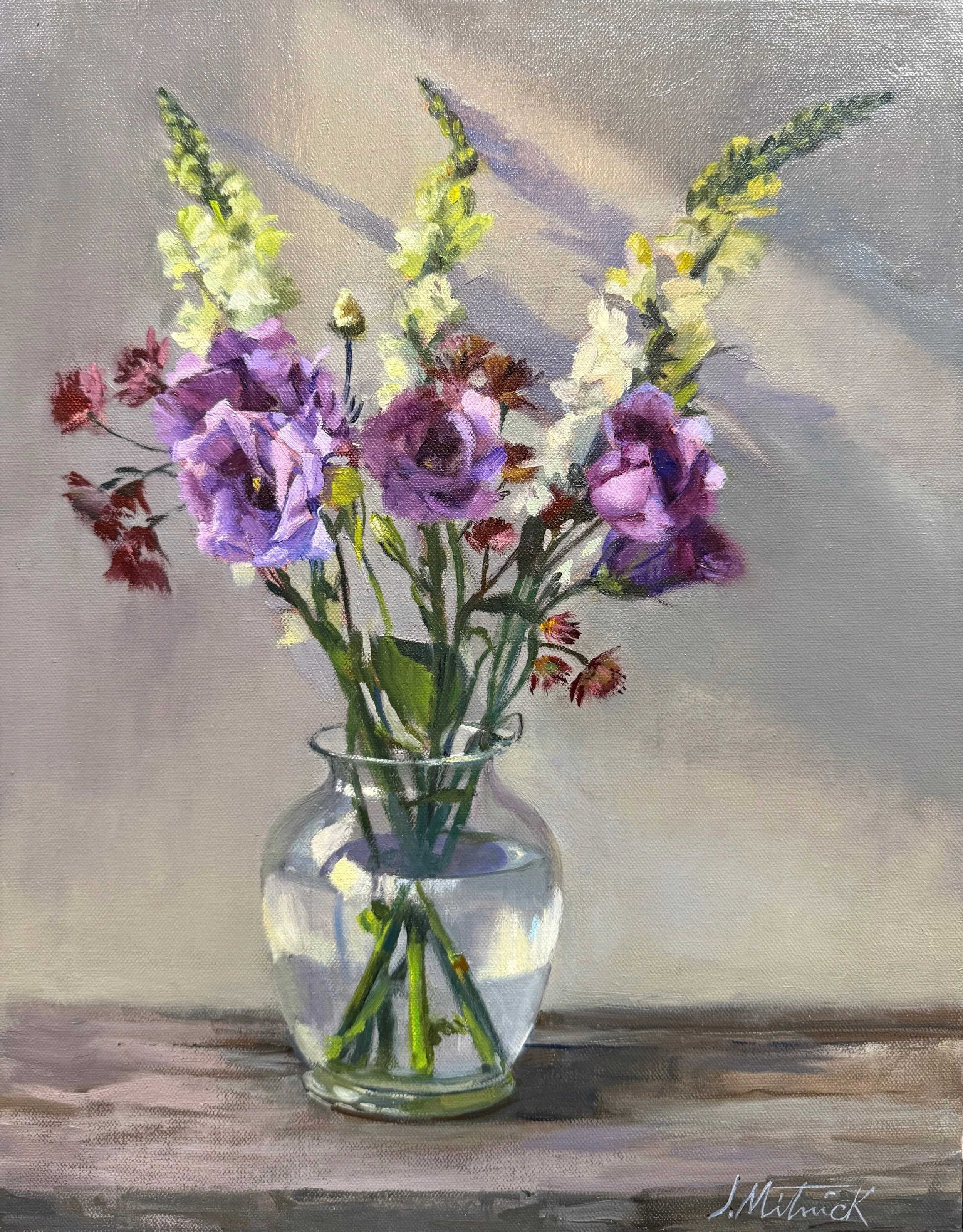   27. Joel Mitnick    Spring Flowers   Oil, 14x18 
