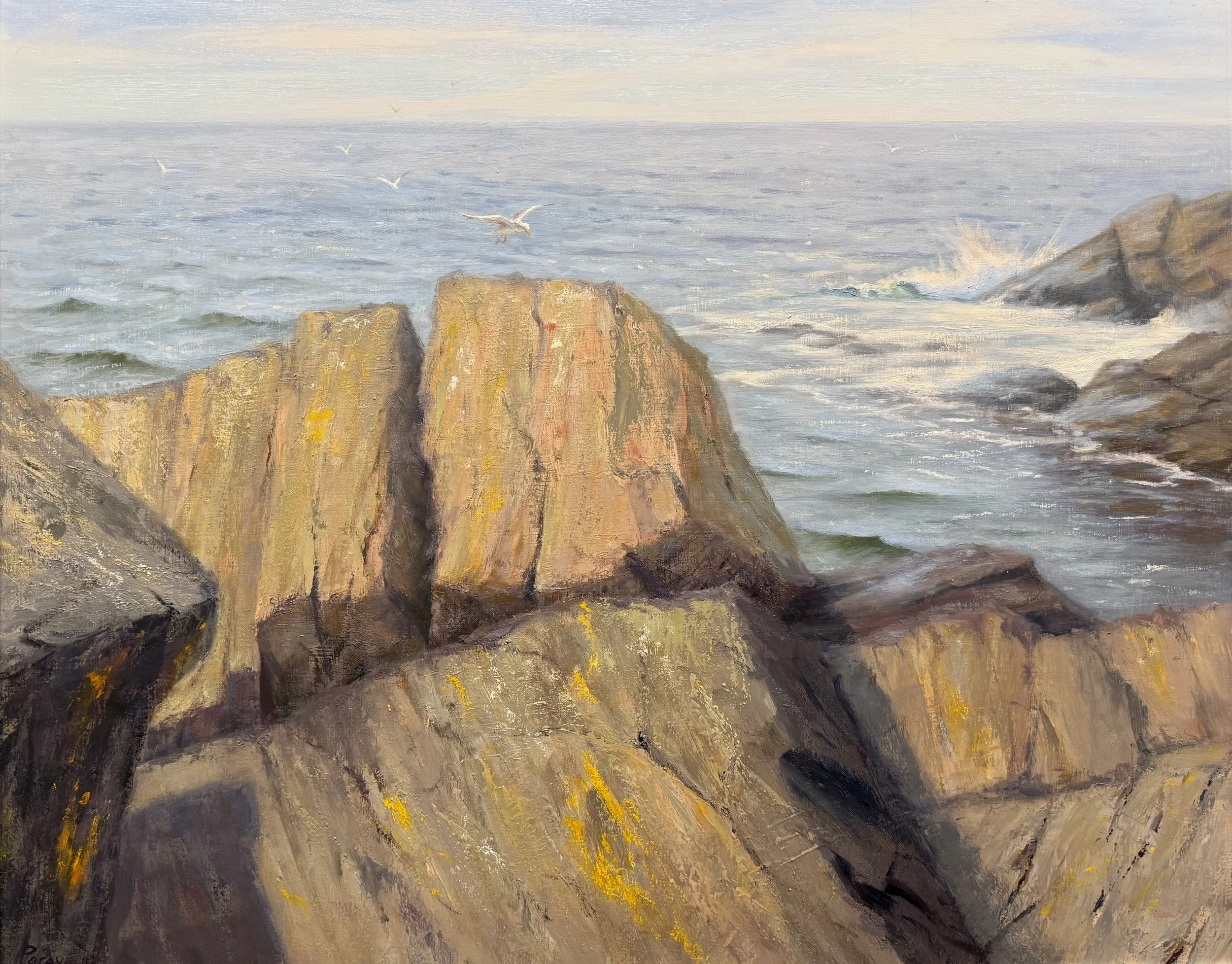   16. Laura Paray    On the Rocks   Oil, 24x30 