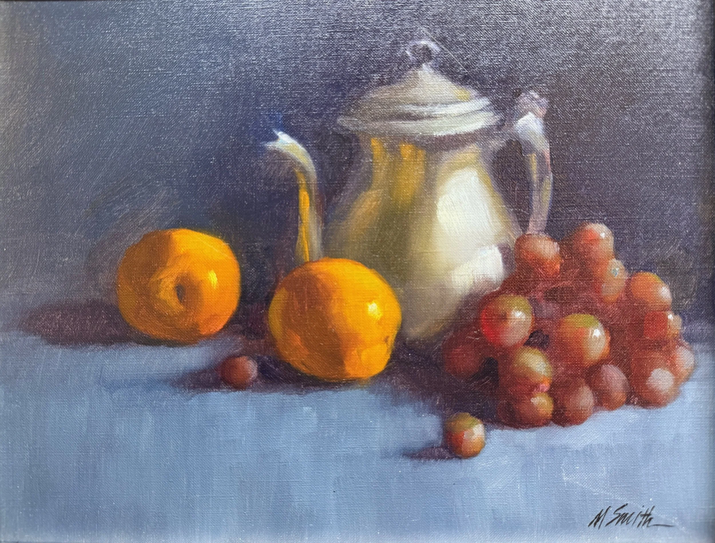   78. Murray Smith    Silver &amp; Fruit   Oil, 11x14 