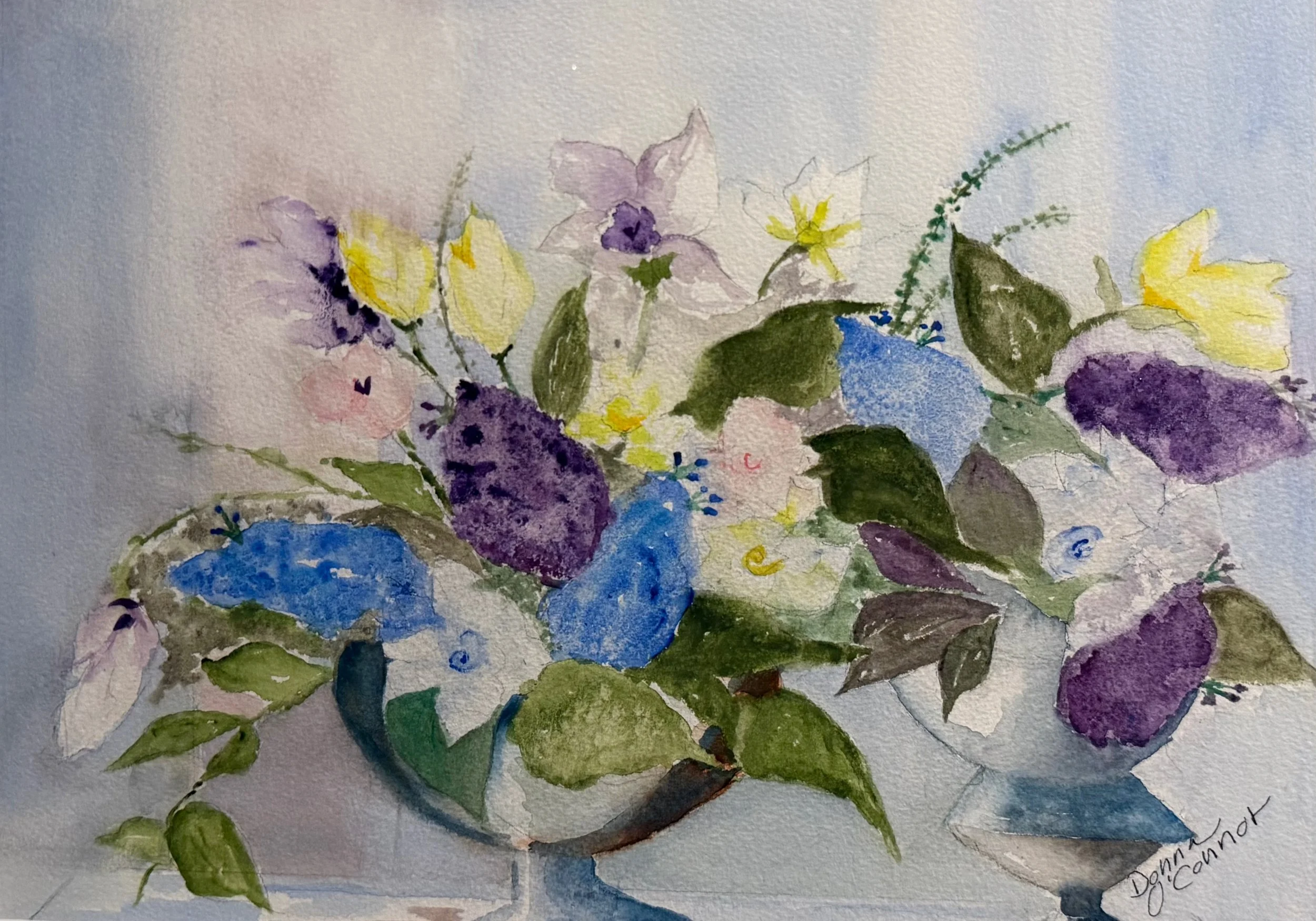   53. Donna O'Connor    Purple Maize   Watercolor, 14x10 