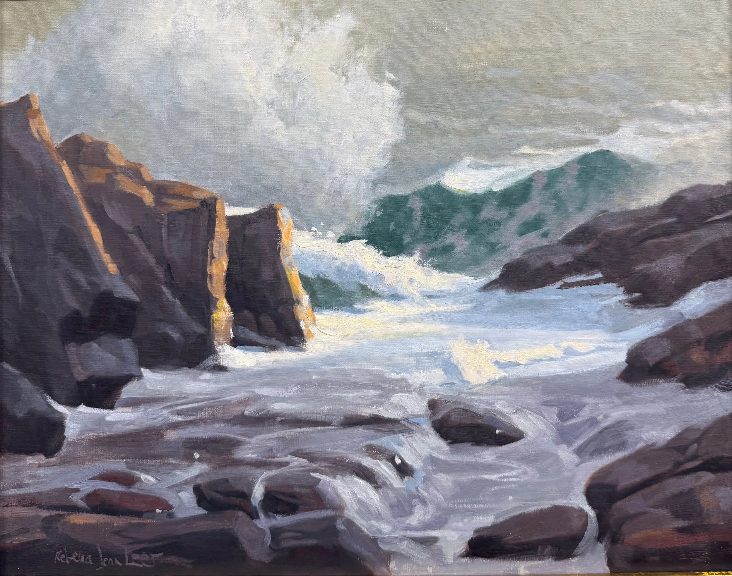   7. Rebecca Leer    Tumult II   Oil, 16x20 