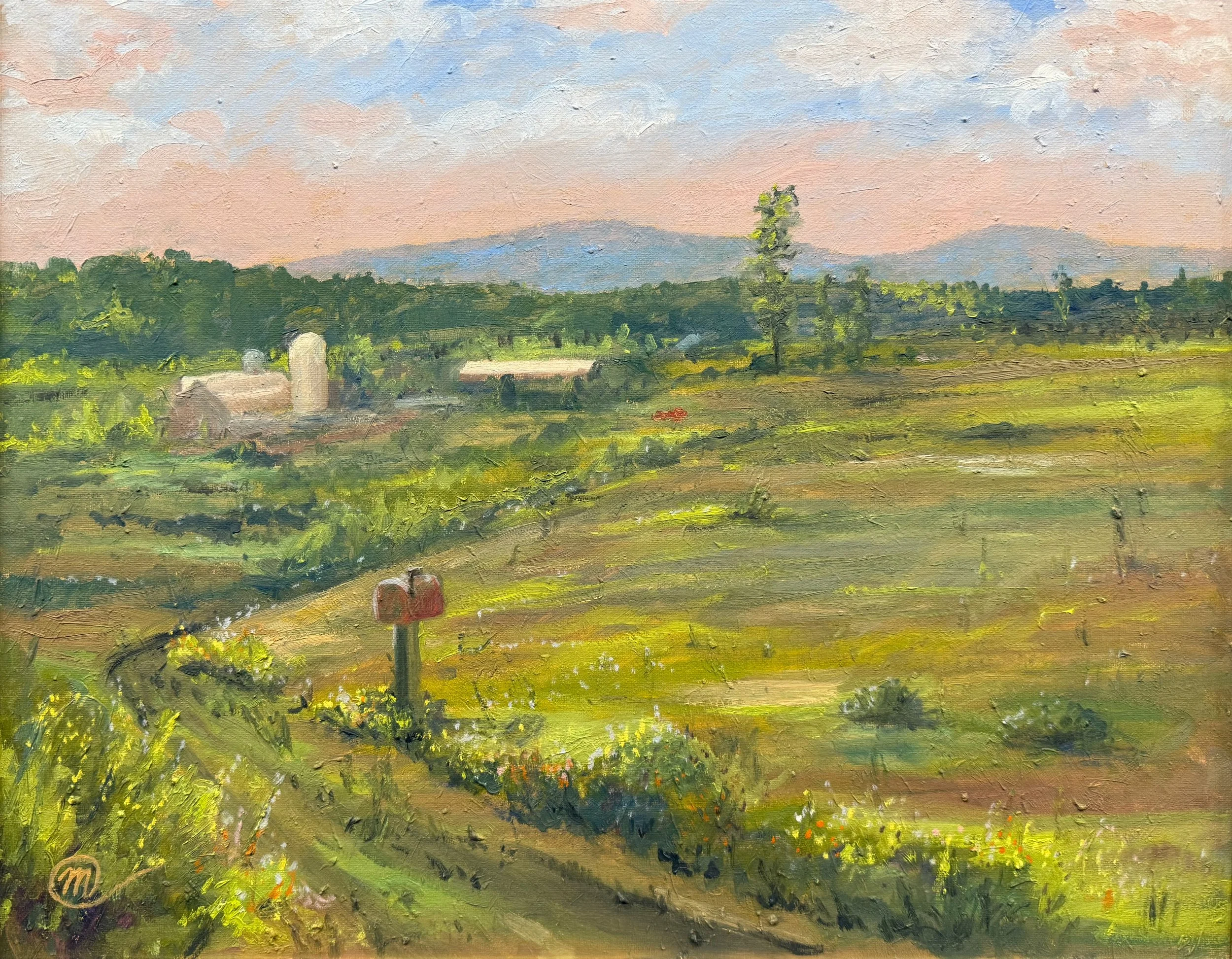   68. Mary Mancuso-Englander    Mailbox to the Farm   Oil, 22x18 