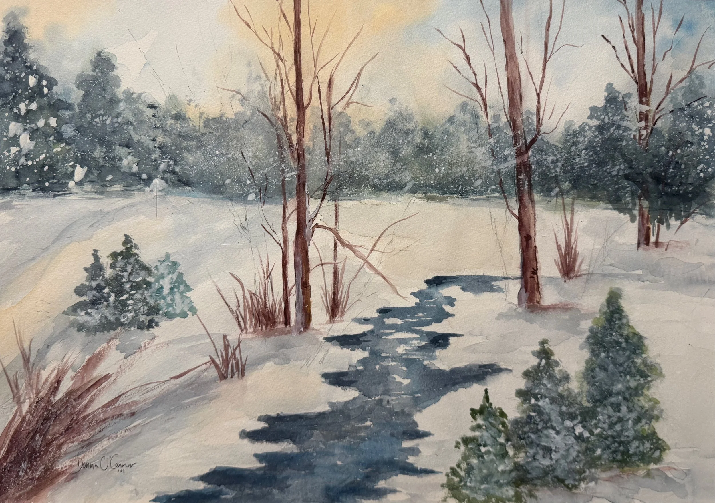   50. Donna O'Connor    Serenity   Watercolor, 19x13 