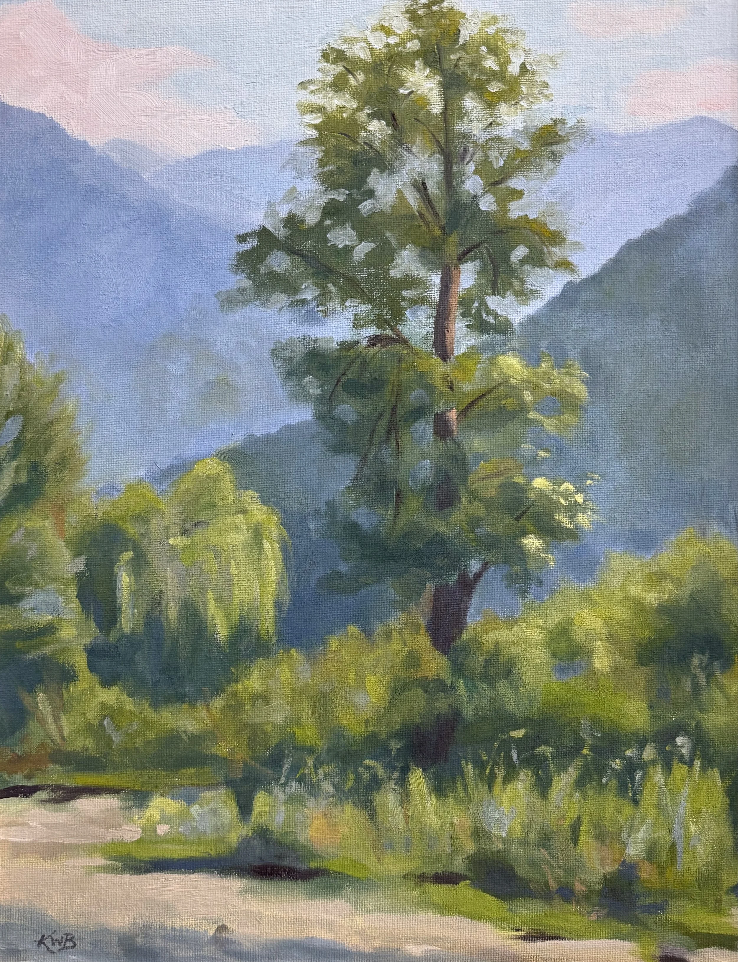   22. Kathy Wu Brady    Mountainside Quiet   Oil, 12x16 