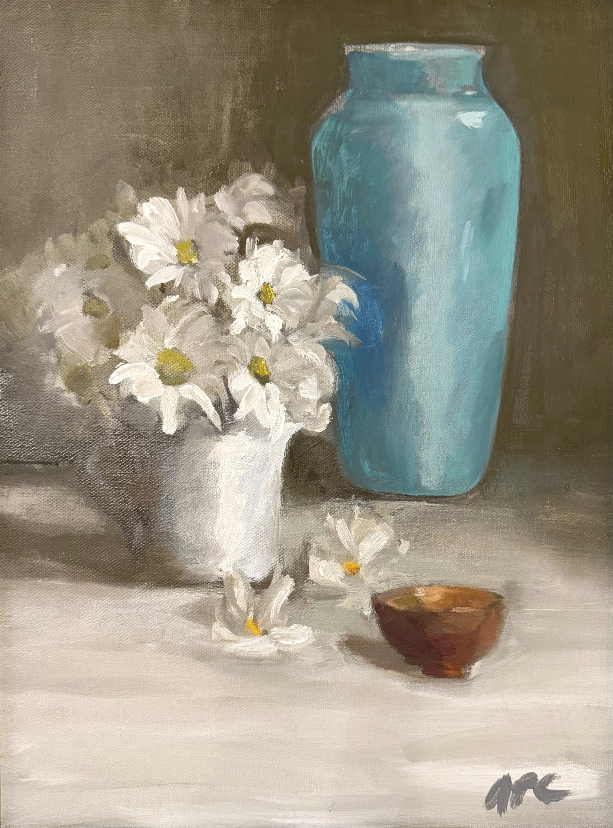   41. Alessandra Palli Corcoran    Daisies   Oil, 12x16 