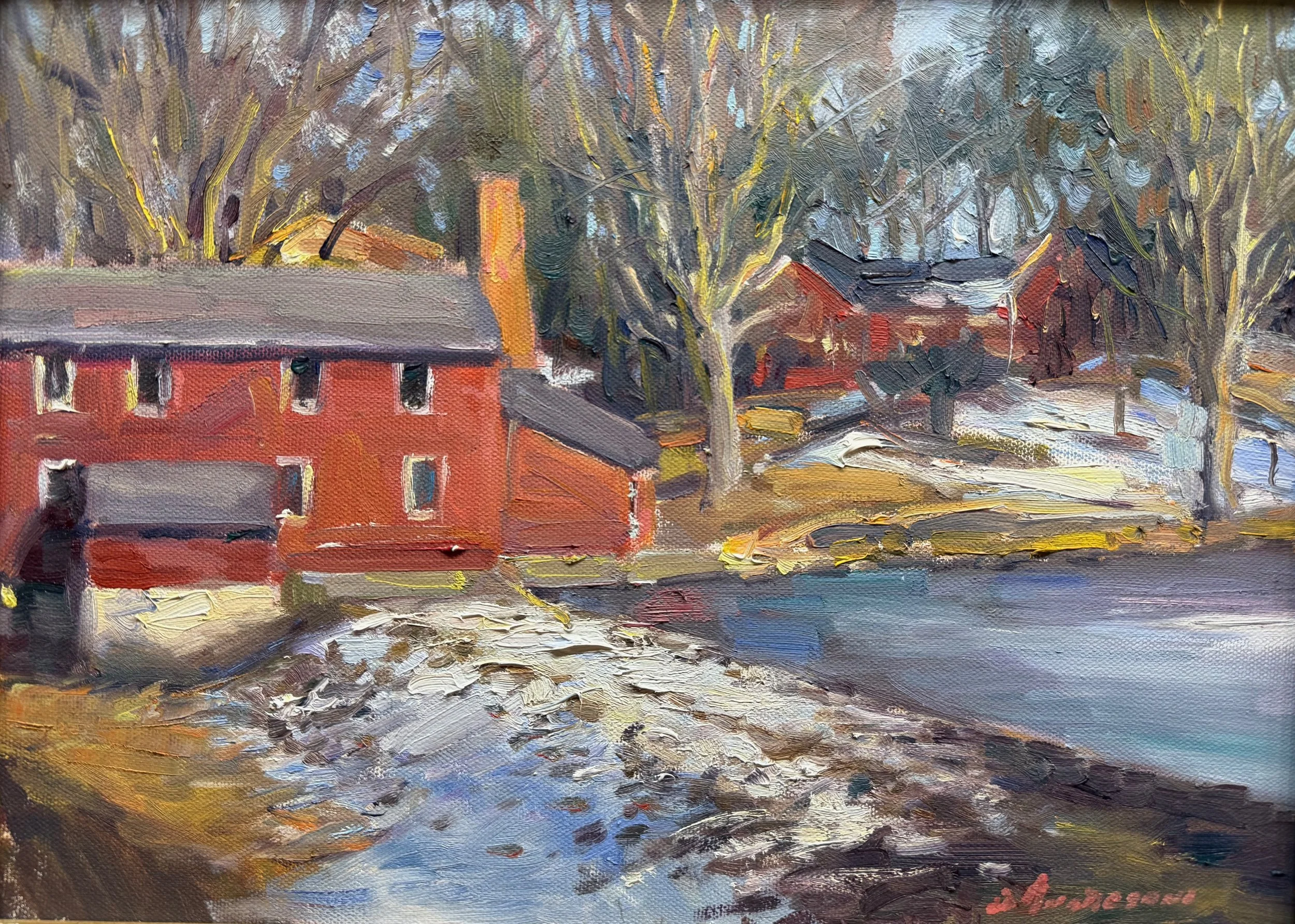  63. Bill Angresano    The Show Factory, Bergenfield, NJ   Oil, 16x12 