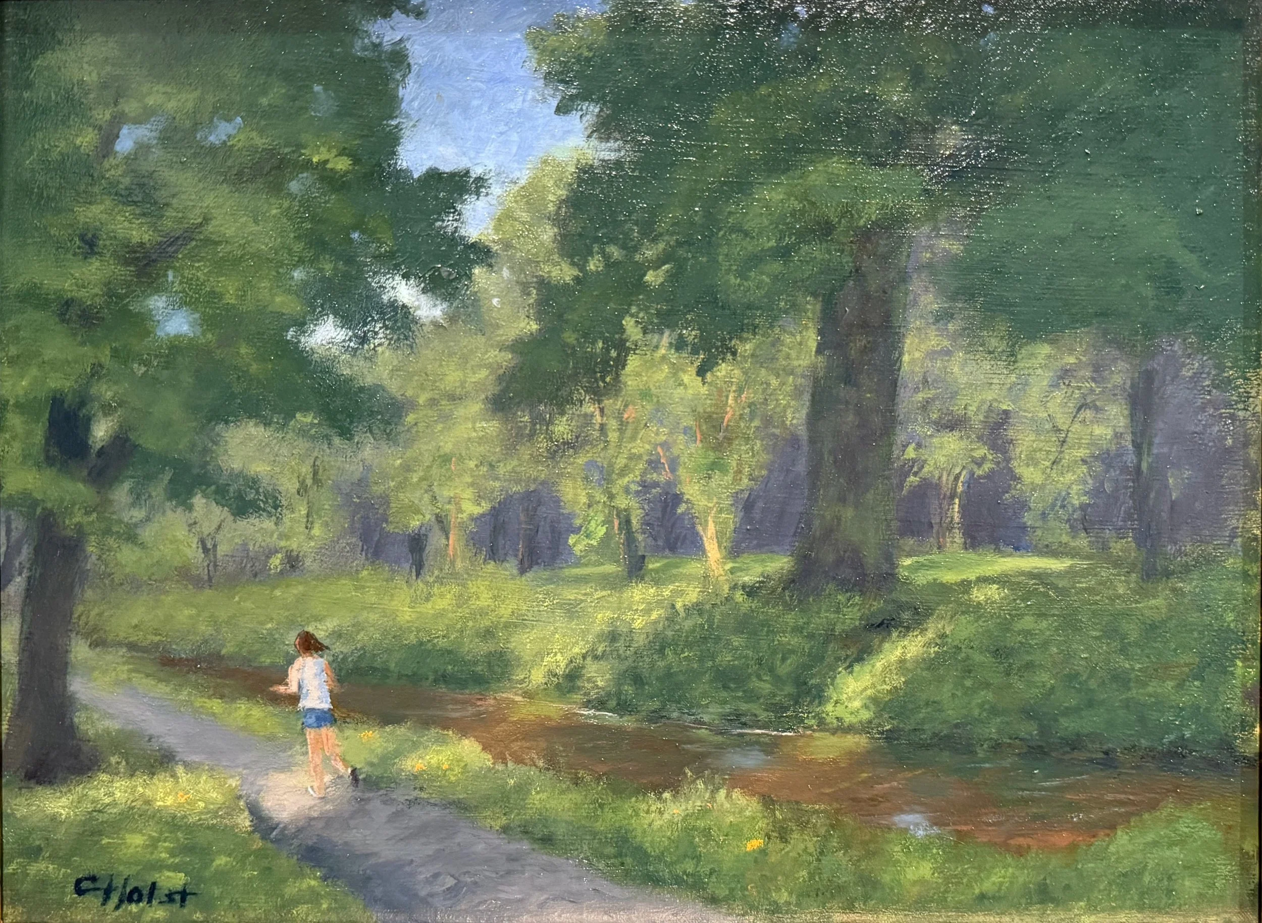   46. Carl Holst    Canal Run   Oil, 12x16 