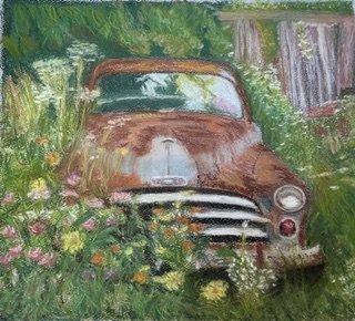  “Old Car in the Woods,” Patrick Cuttiitta 