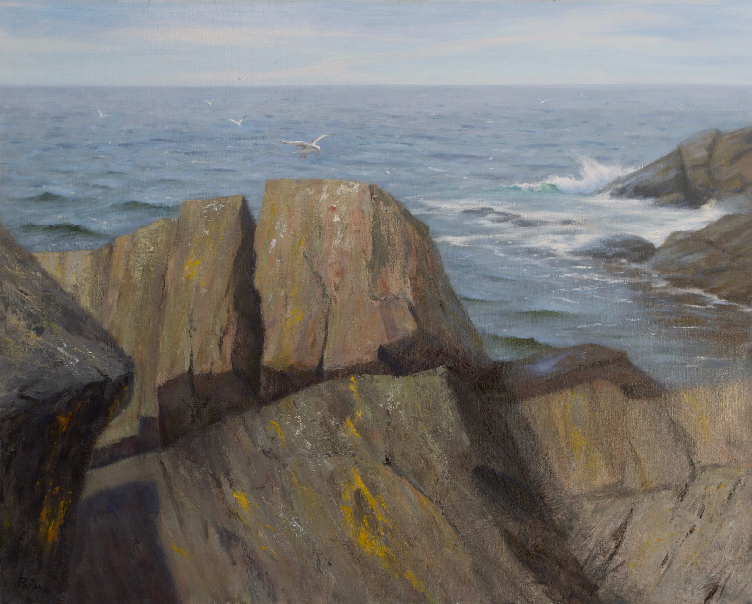   16. Laura Paray    On the Rocks   Oil, 24x30 