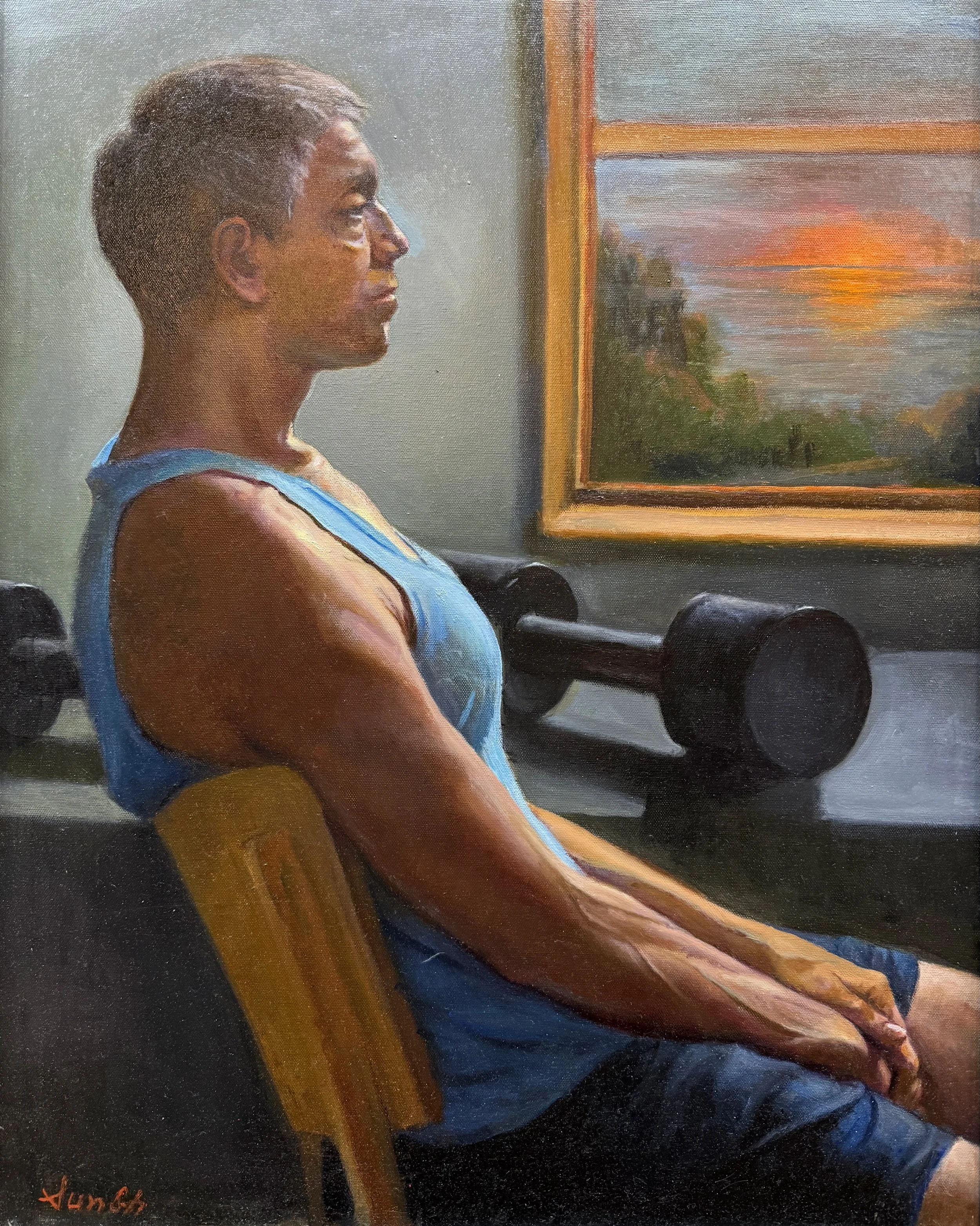   68. Chong Sun Oh    The Will to Continue   Oil, 24 x 20  $2,000 