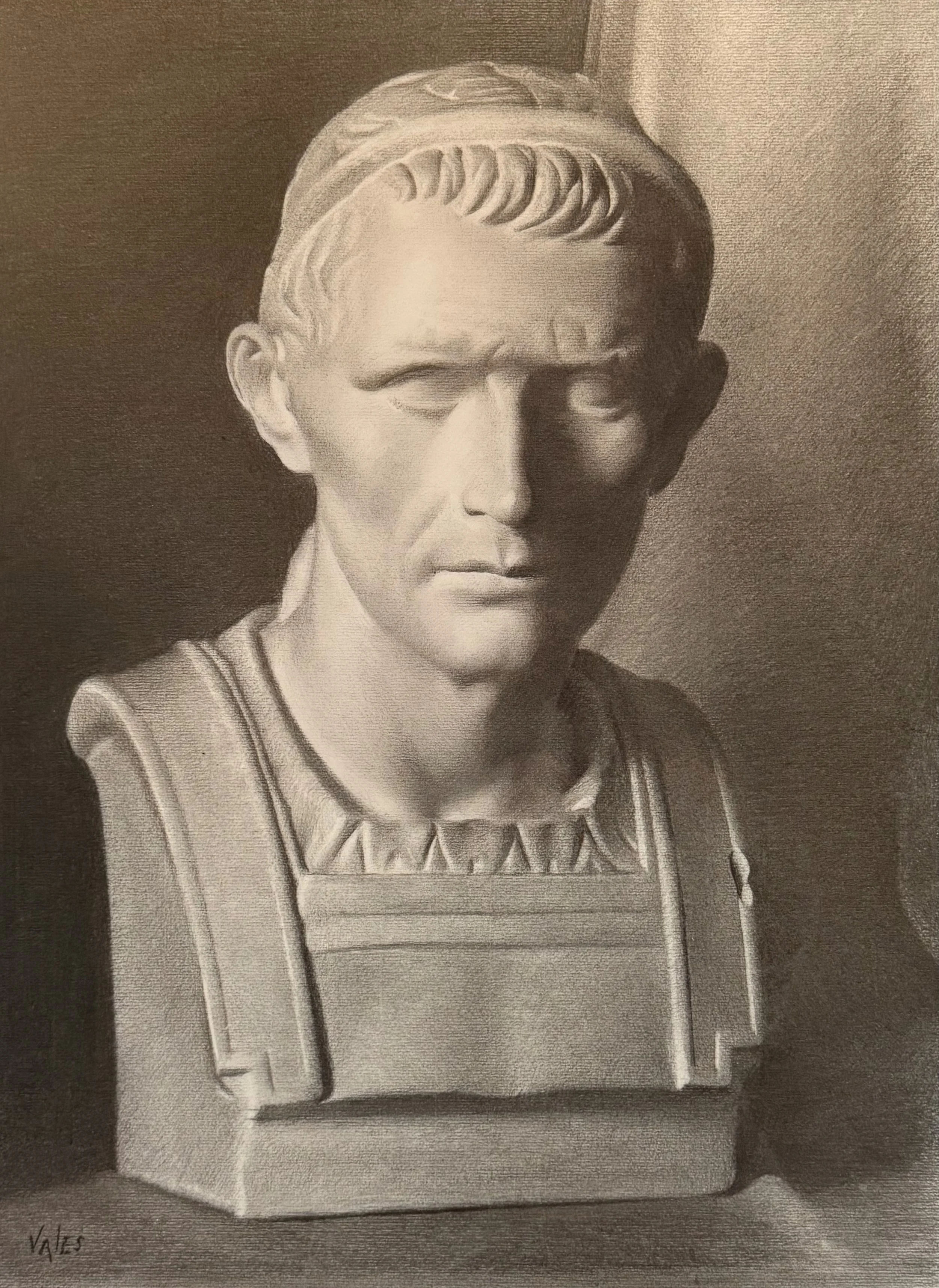   33. Shawn Vales    Antiochus III   Charcoal, 24x17 