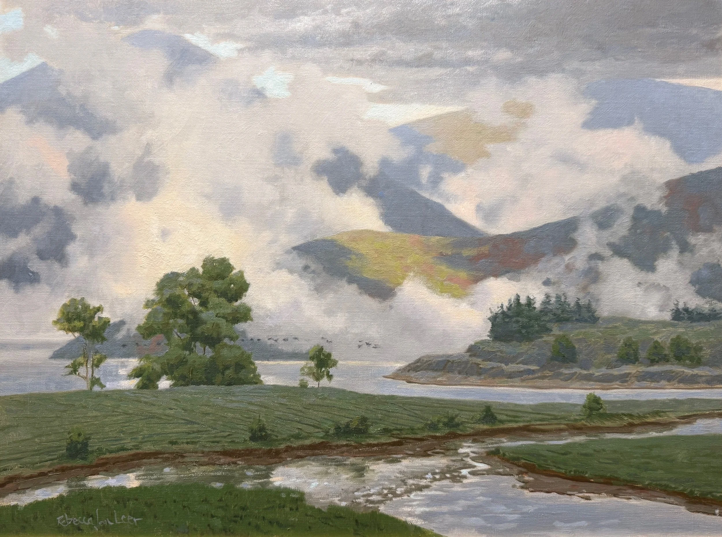   35. Rebecca Leer    Veil of the Hills   Oil, 18x24 