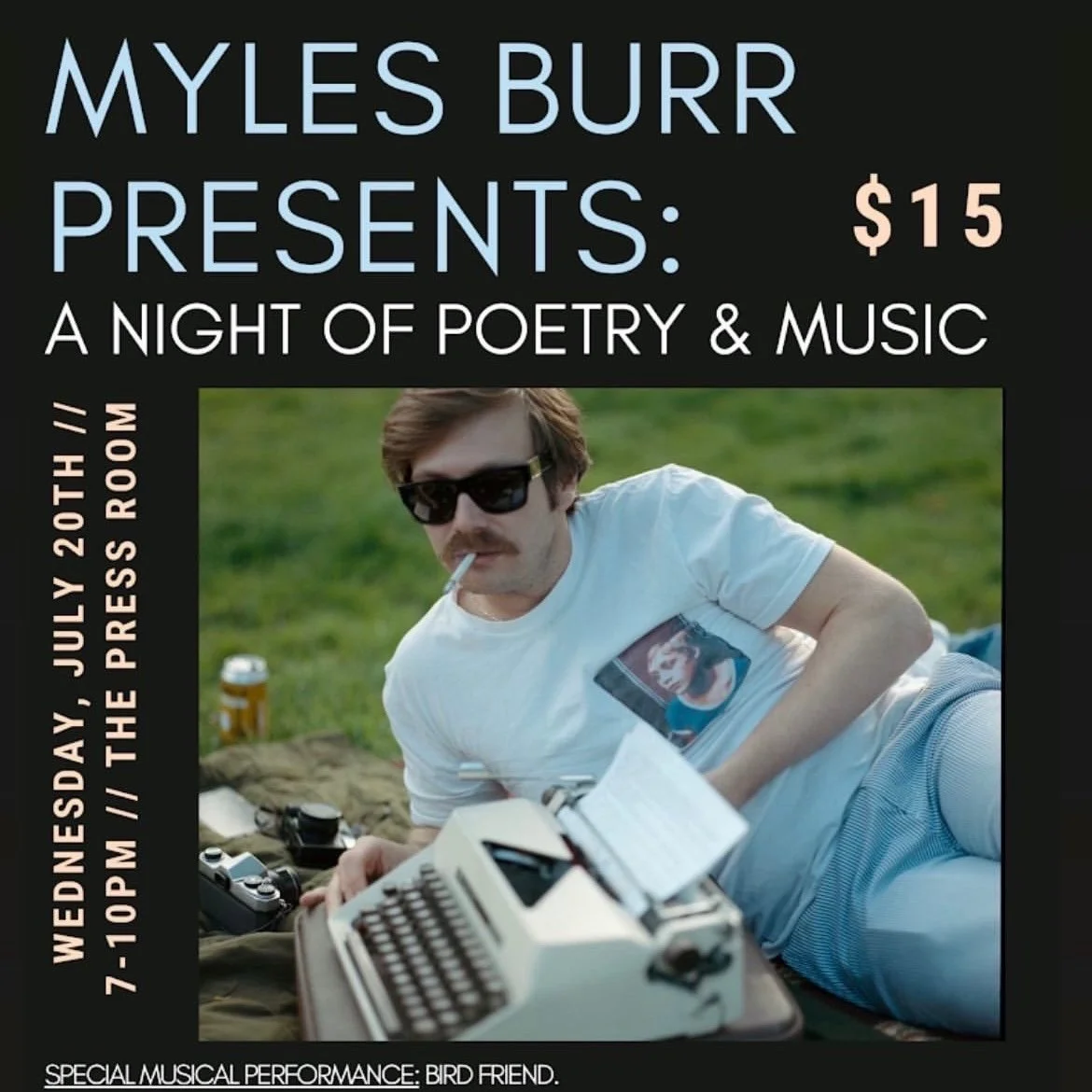 Myles Burr Presents: A Night of Poetry &amp; Music
