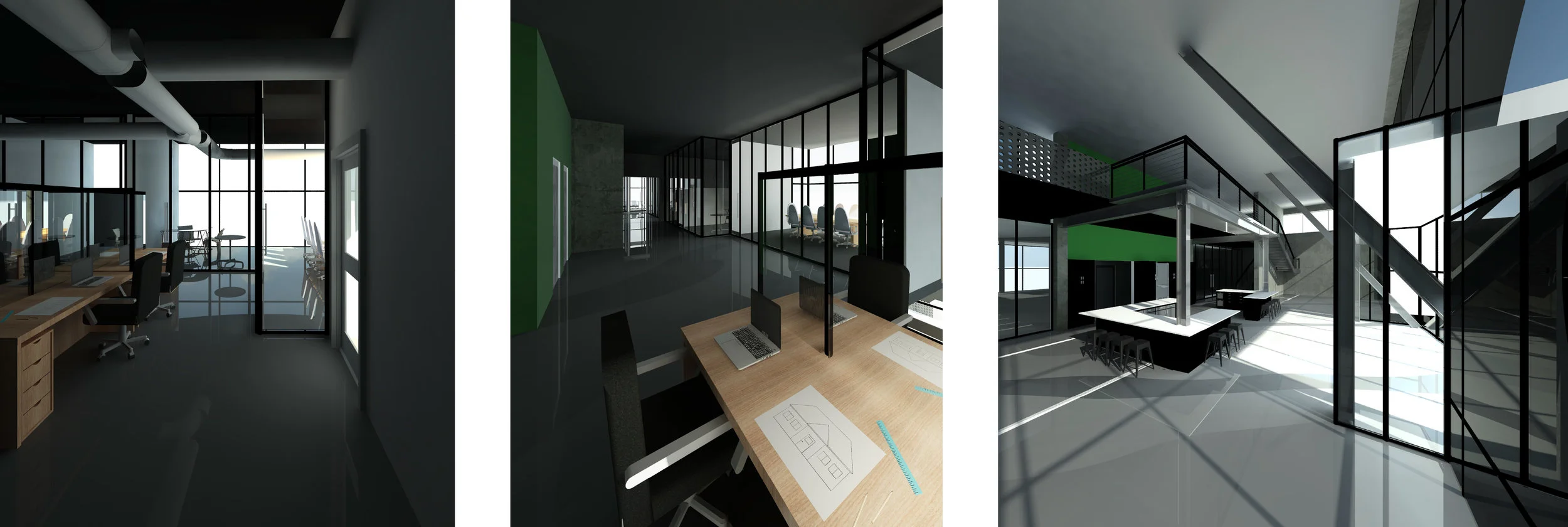 UNLIT INTERIOR VIEWS