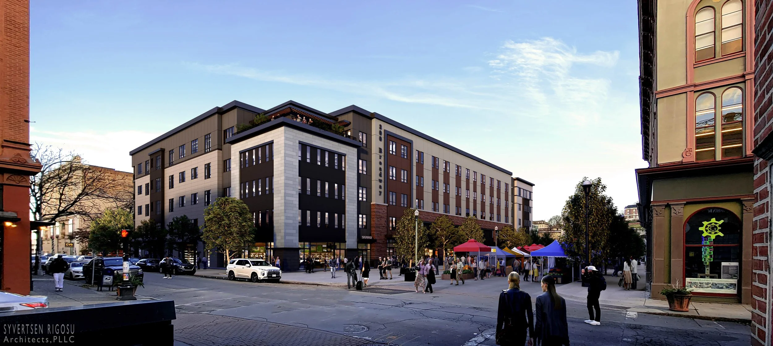 View Looking Northeast from 3rd &amp; Broadway (SRA Assoc)