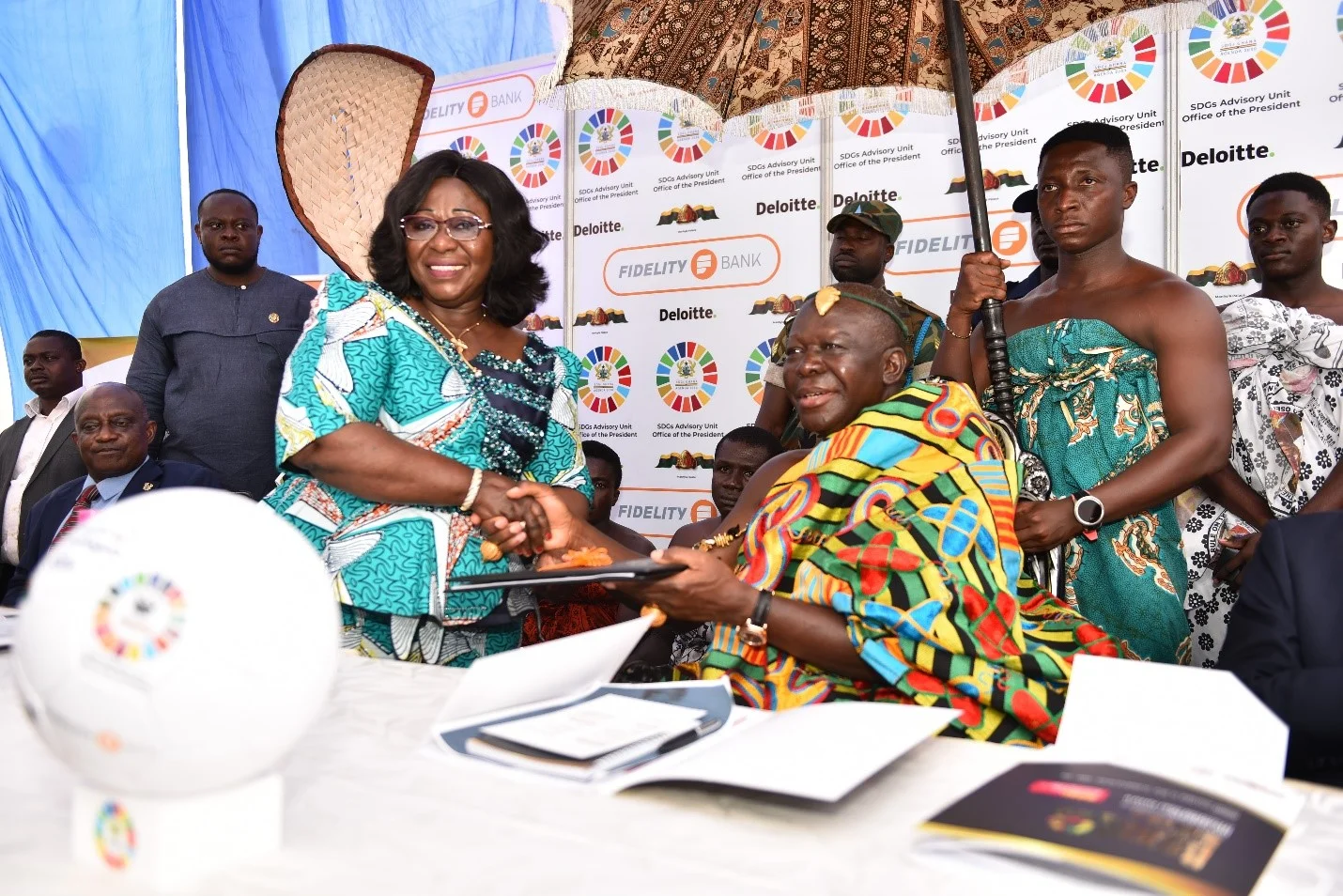 The Chief of Staff at the Office of the President of Ghana, Mdm Akosua Frema Osei Opare standing in for the President and Co-Chair of the Advocates.