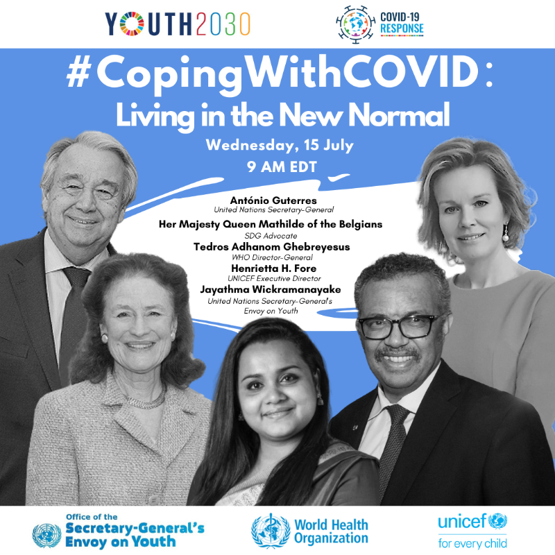 Queen Mathilde at Coping With COVID Webinar