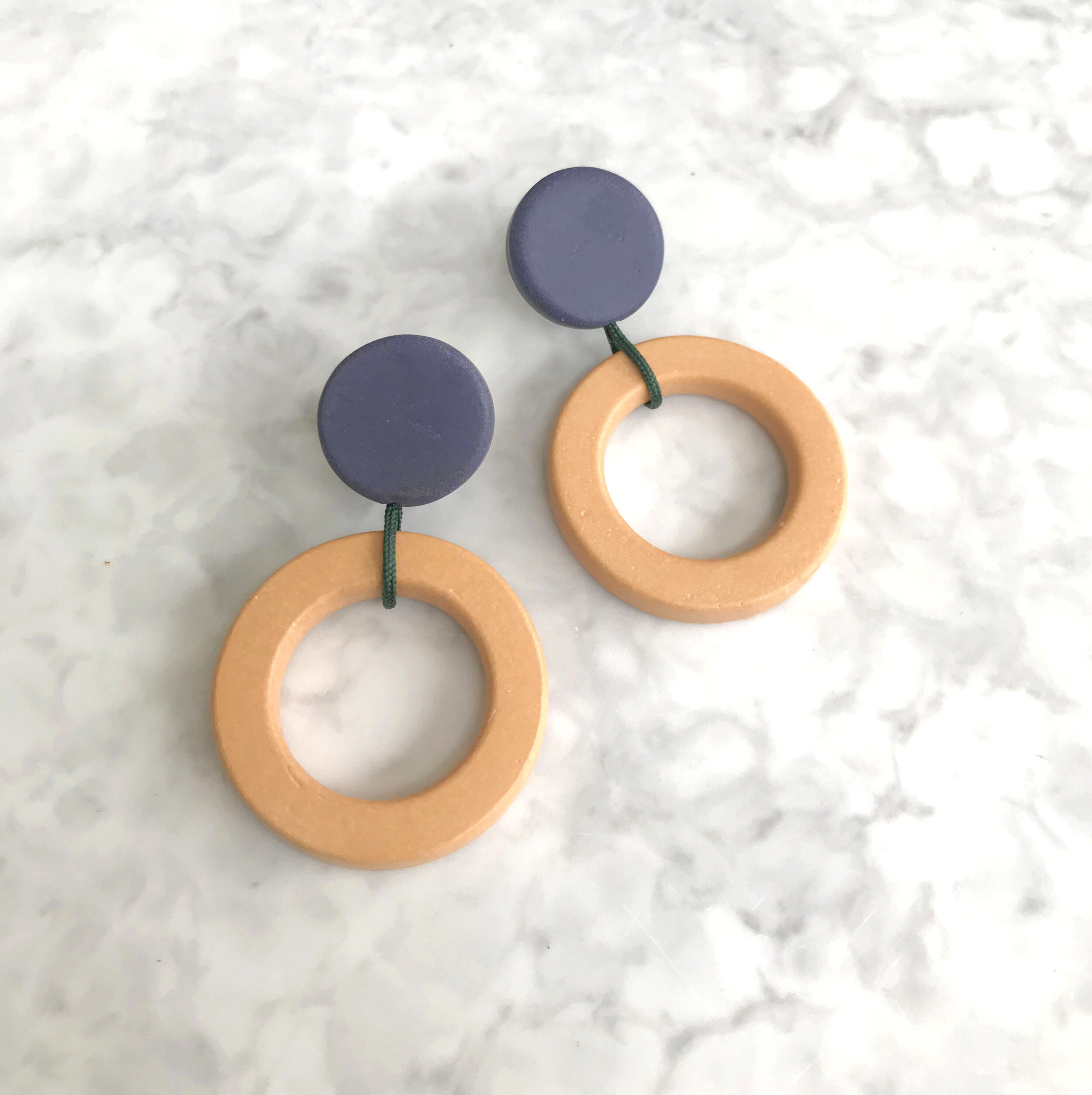 DotHoopEarringPurpleYellonMarble.jpg