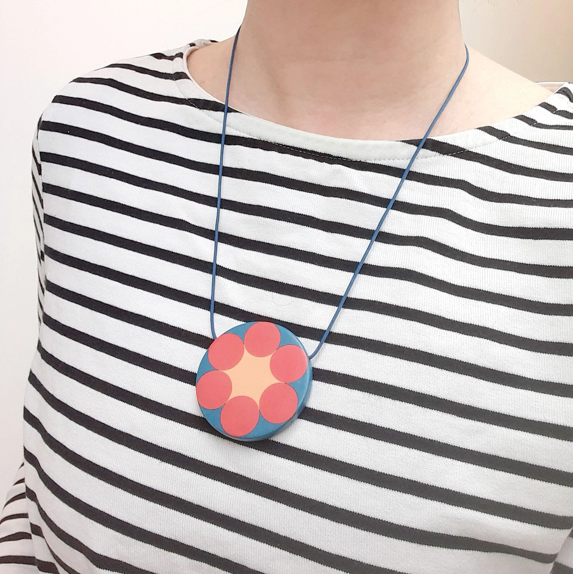 MosaicPendPinkYellowBlueWorn.jpg