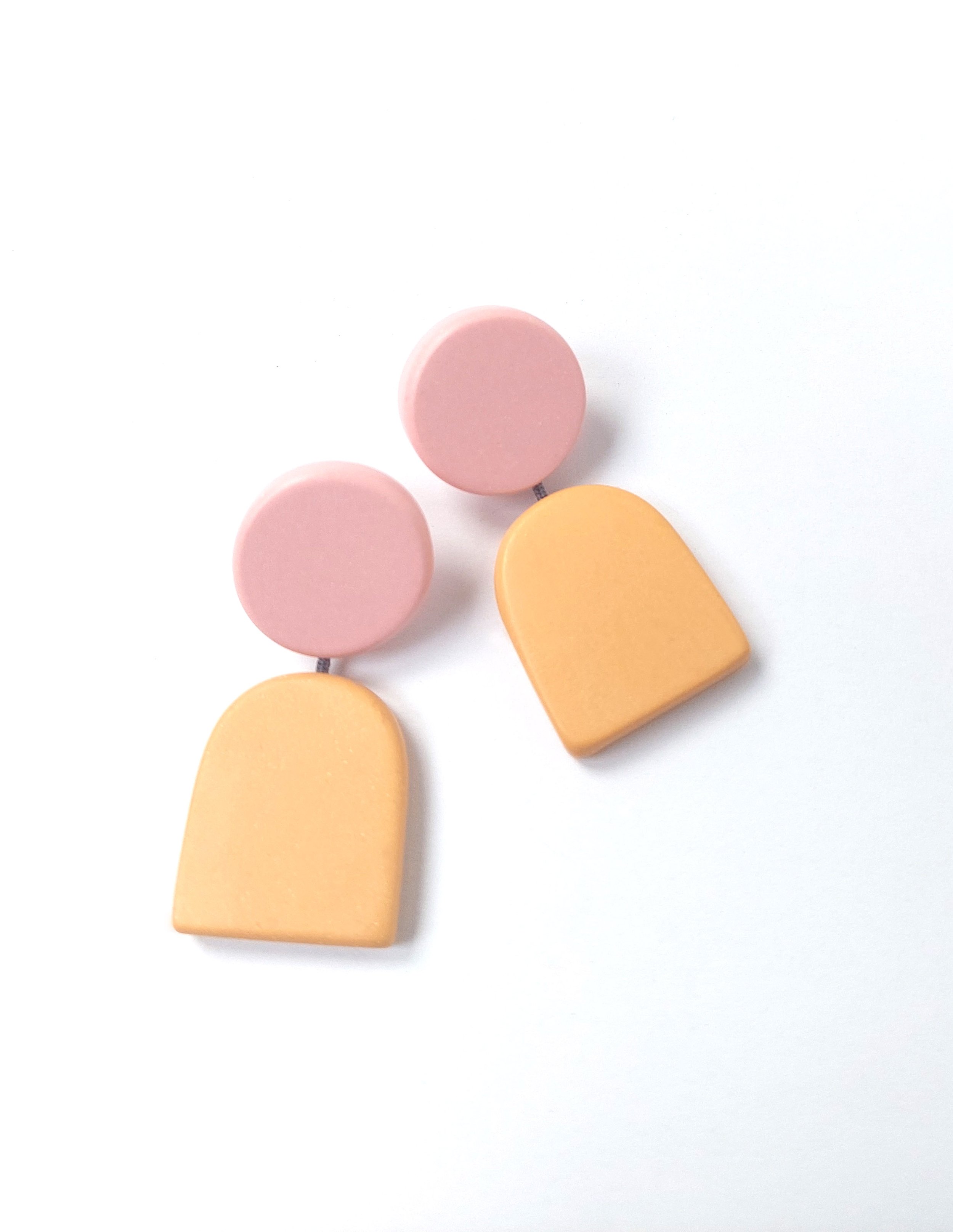 DotArchEarringPinkYellowGreyAngle.jpg