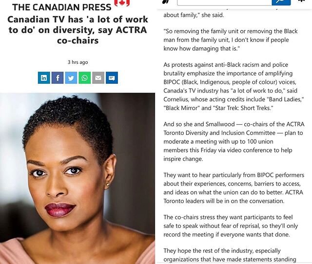 Link in bio for this interview with @yeslisamichelle &amp; @samoragloria ✨

As @actradiversityto co-chairs they&rsquo;ll be moderating a meeting this Friday to discuss necessary reform in our industry ⚡️⚡️⚡️
#RepresentationMatters #callforchange #can
