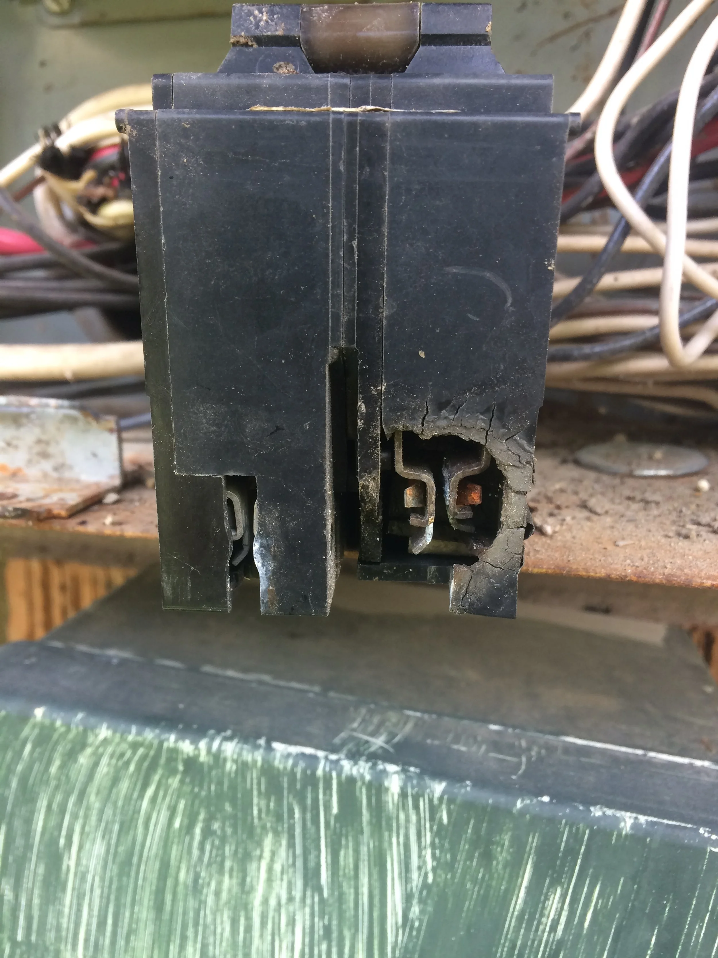 Damaged and Burned Outlet