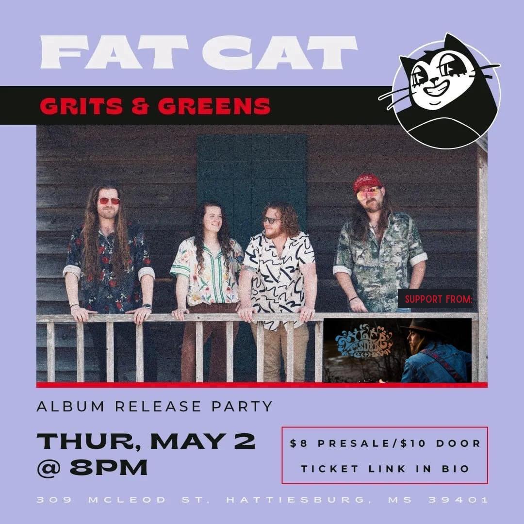 🚨🥬 WE ARE ONE WEEK AWAY FROM THE ALBUM RELEASE! We&rsquo;re kicking off this month long party at @fatcathattiesburg right here in Hattiesburg, MS! Doors open at 7PM and we have our best buddy @tylertisdalemusic opening up the show for us that night
