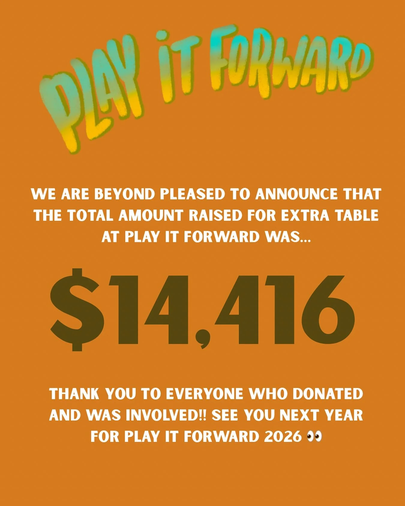 W O W. We truly have no words for yesterday! Thanks to a few enormous donations we are absolutely thrilled to announce that y&rsquo;all raised roughly $14,416 to help feed our hungry neighbors! And this doesn&rsquo;t even count the two wagon fulls of