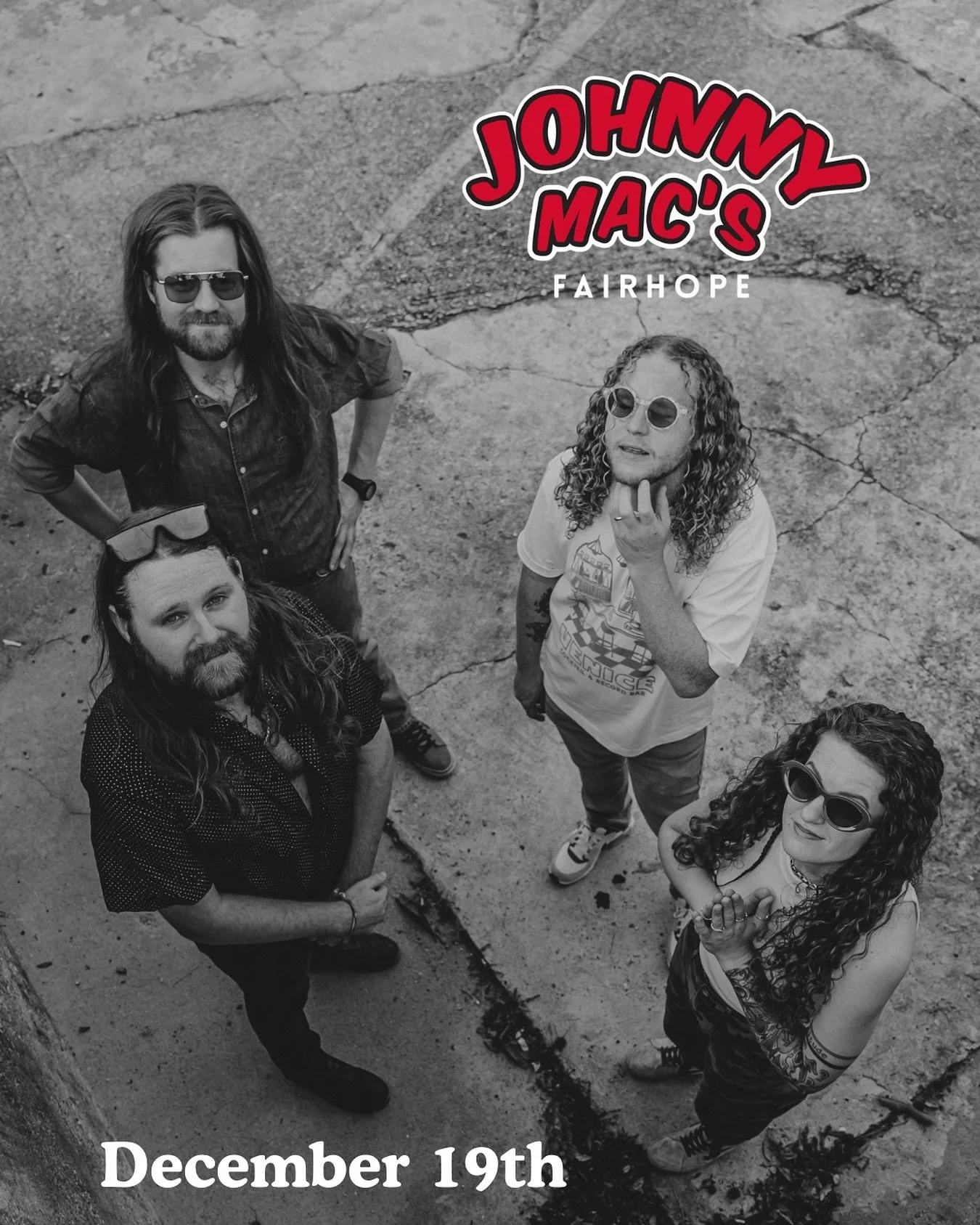 FAIRHOPE, AL!! We&rsquo;re excited to be visiting you once again in about a month! Join us at @johnnymac505 on December 19th for the @liveatfivefairhope after party! We&rsquo;ll be firing up at 9PM 🔥
.
📸: @zacharyhartz